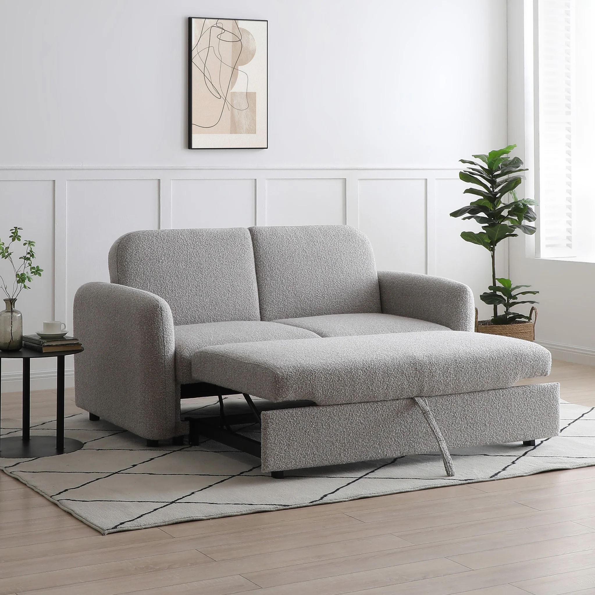 Marla Soft Boucle 2 Seater Sofa Bed - Image 9
