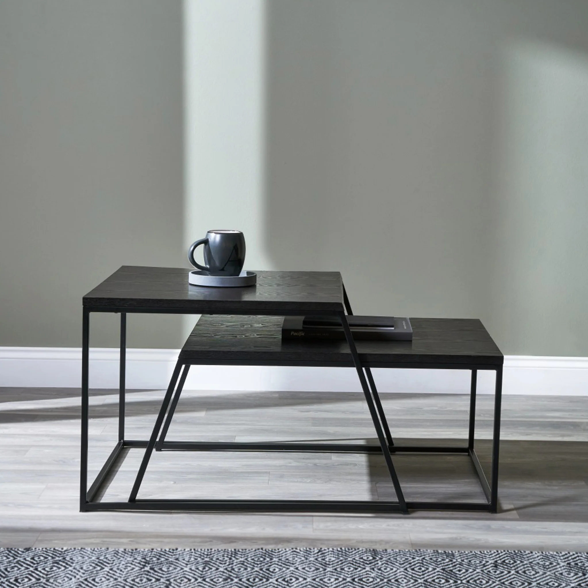 Mashiko Black Ash Effect Coffee Tables - Image 2