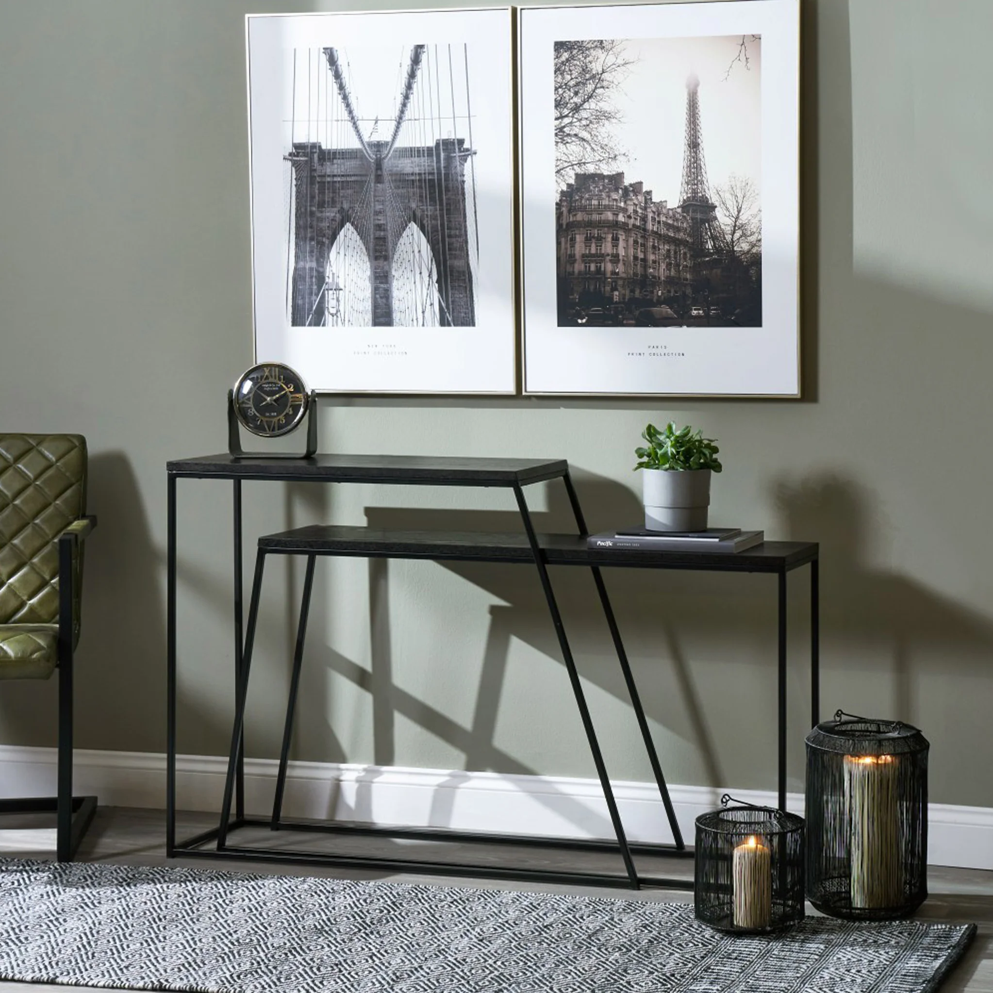 Mashiko Black Ash Effect Console Table - Image 2
