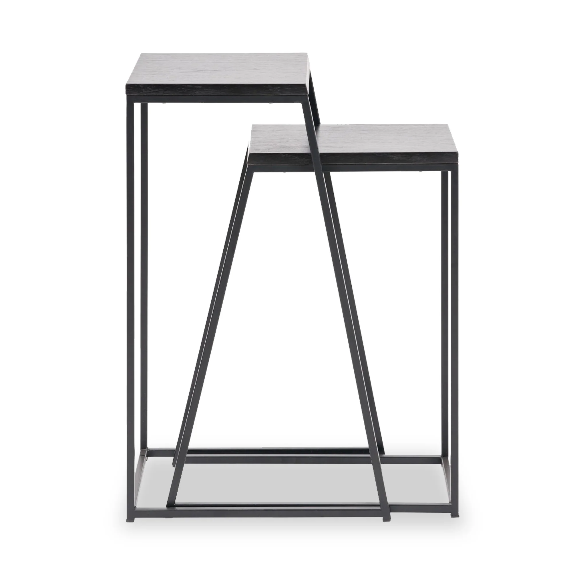 Mashiko Black Ash Effect Side Tables - Image 4