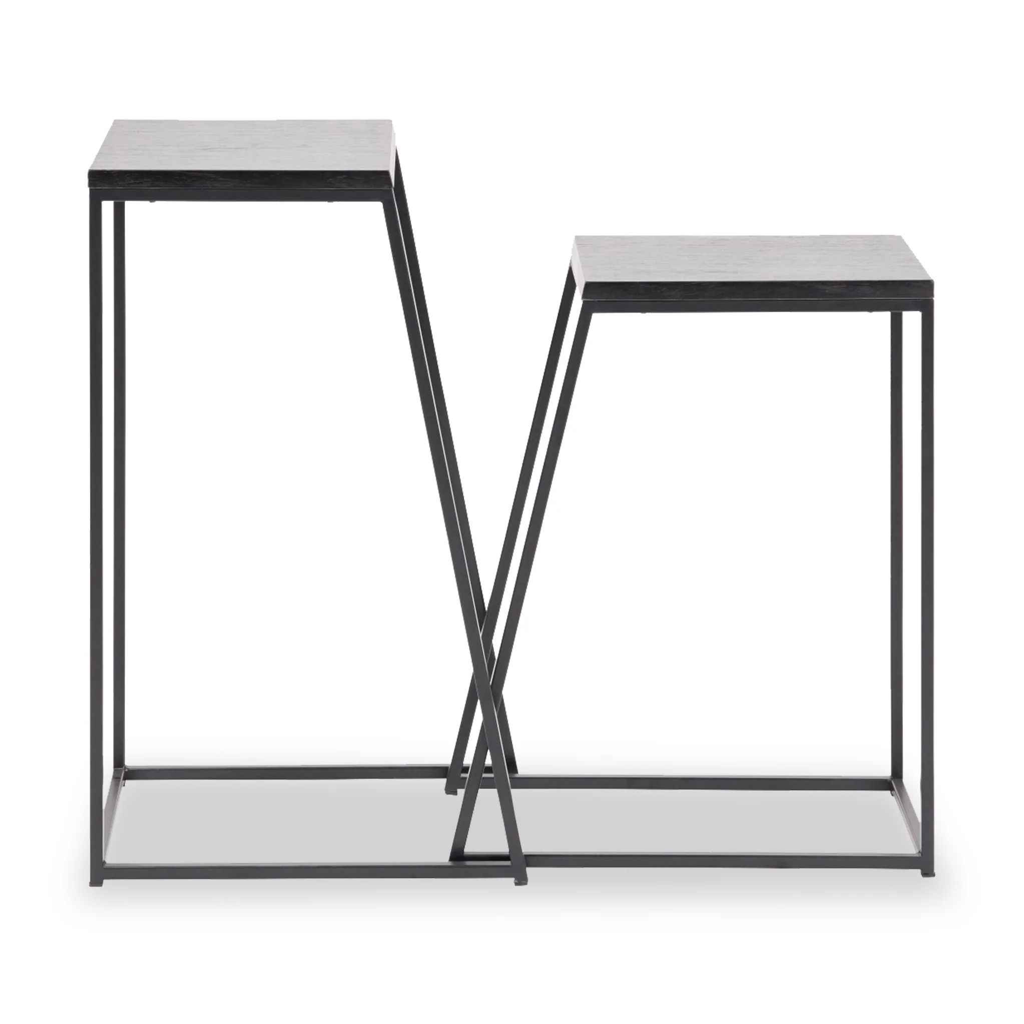 Mashiko Black Ash Effect Side Tables - Image 5