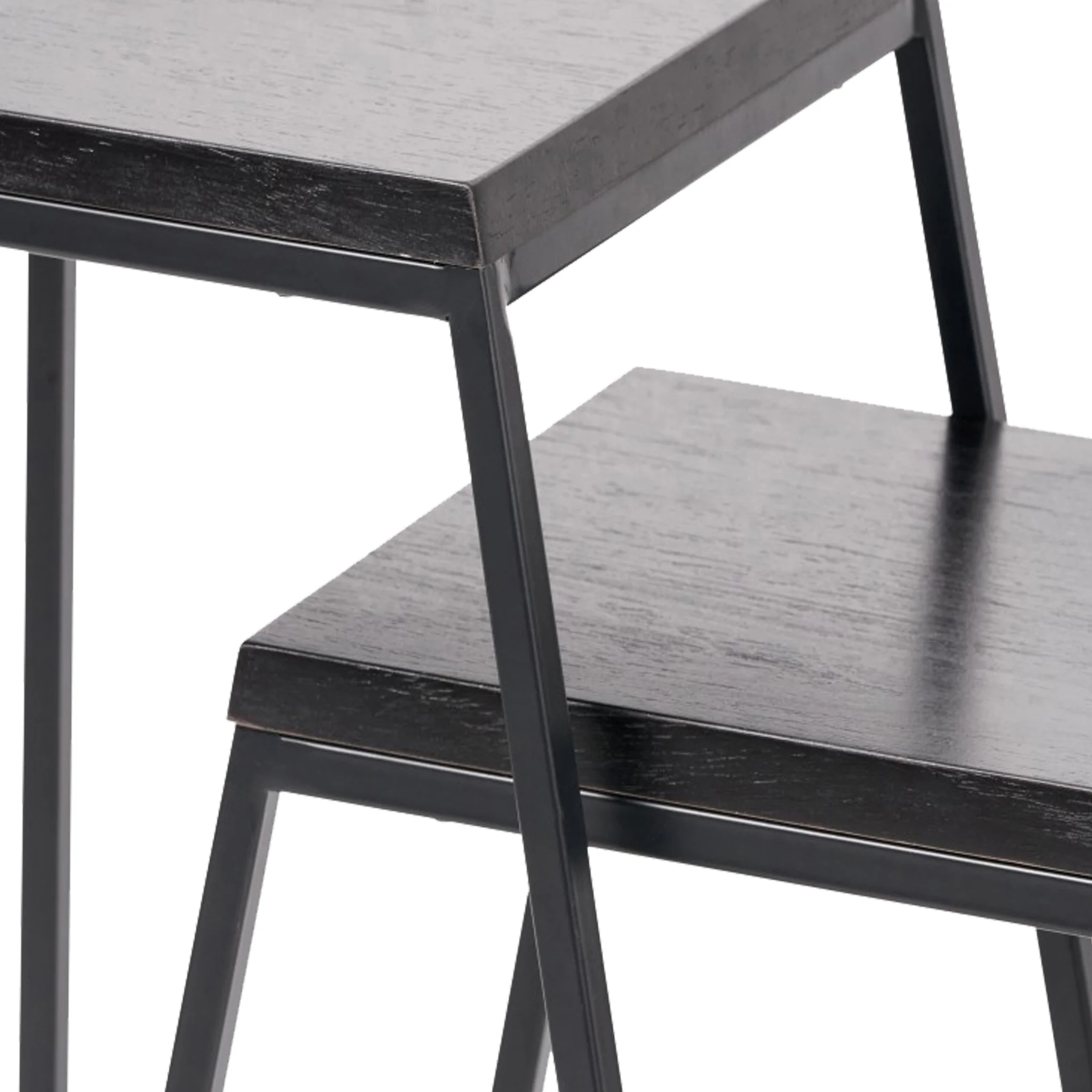 Mashiko Black Ash Effect Side Tables - Image 6
