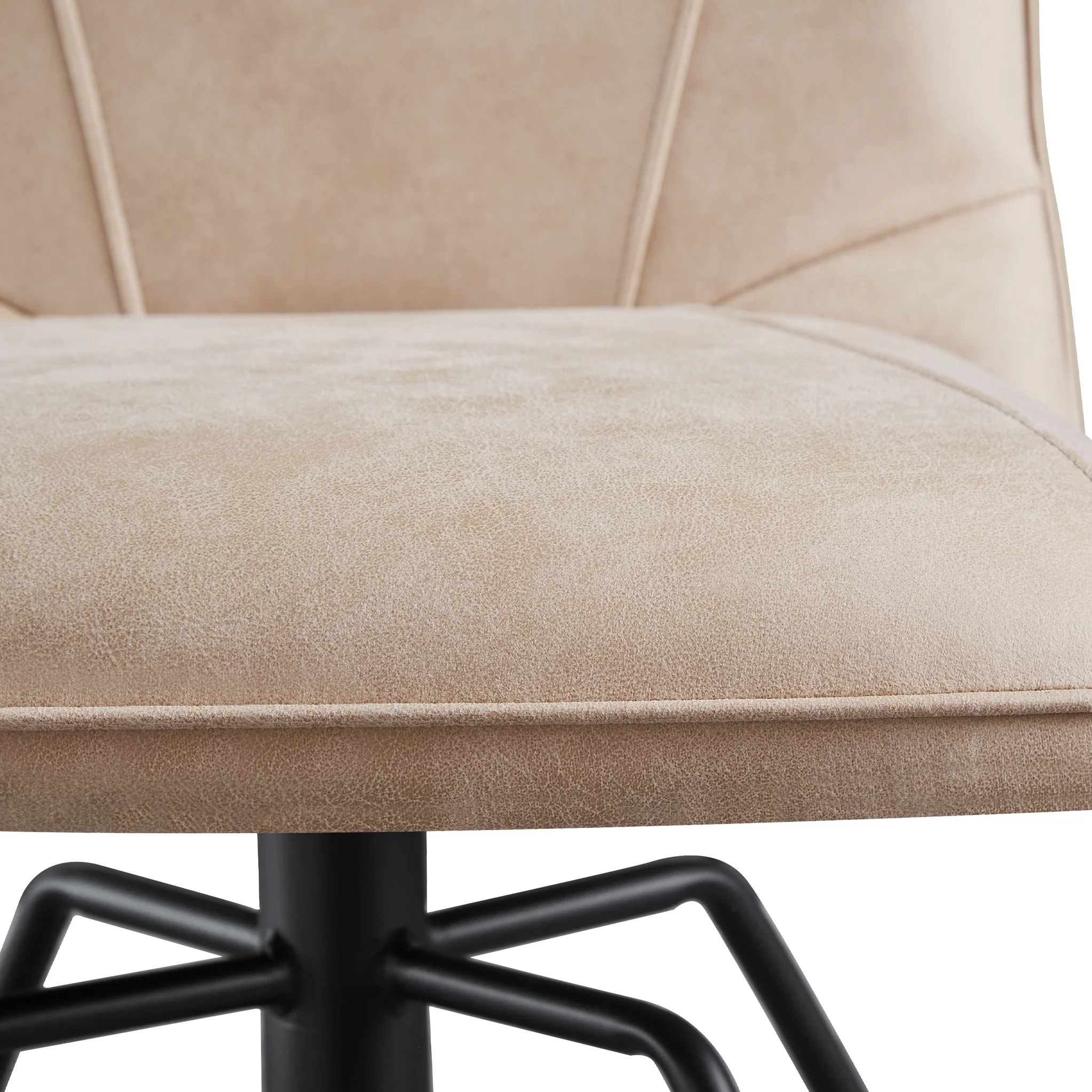 Mateo Faux Suede Swivel Dining Chair - Image 10