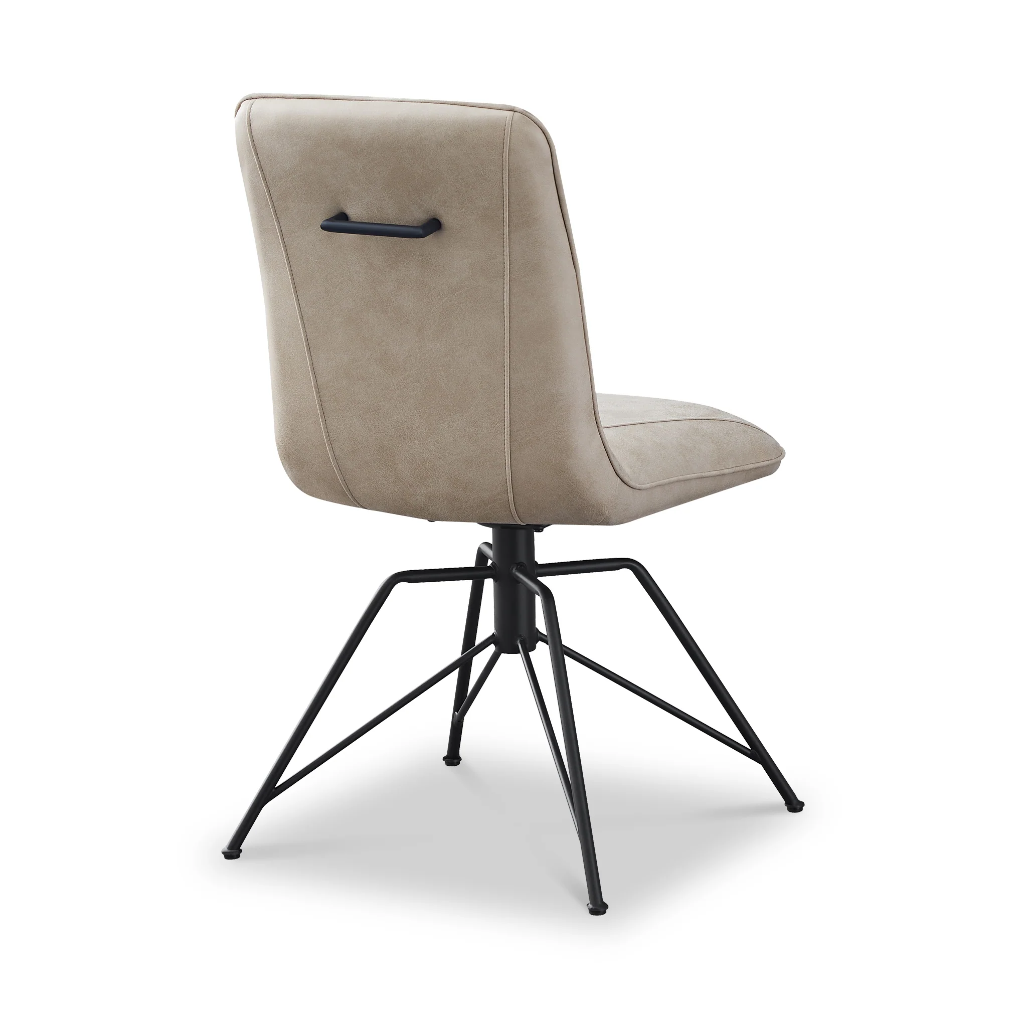 Mateo Faux Suede Swivel Dining Chair - Image 12