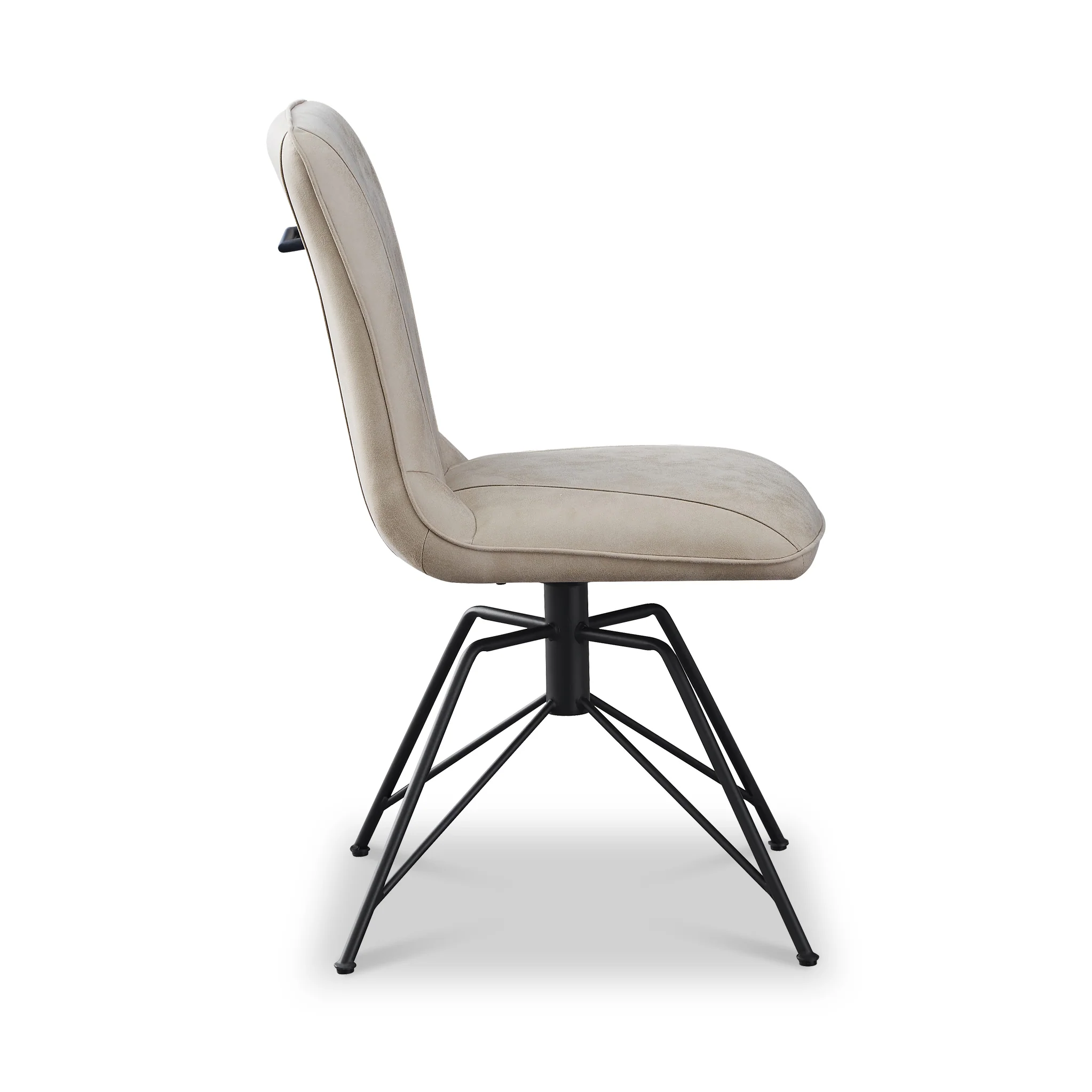 Mateo Faux Suede Swivel Dining Chair - Image 14