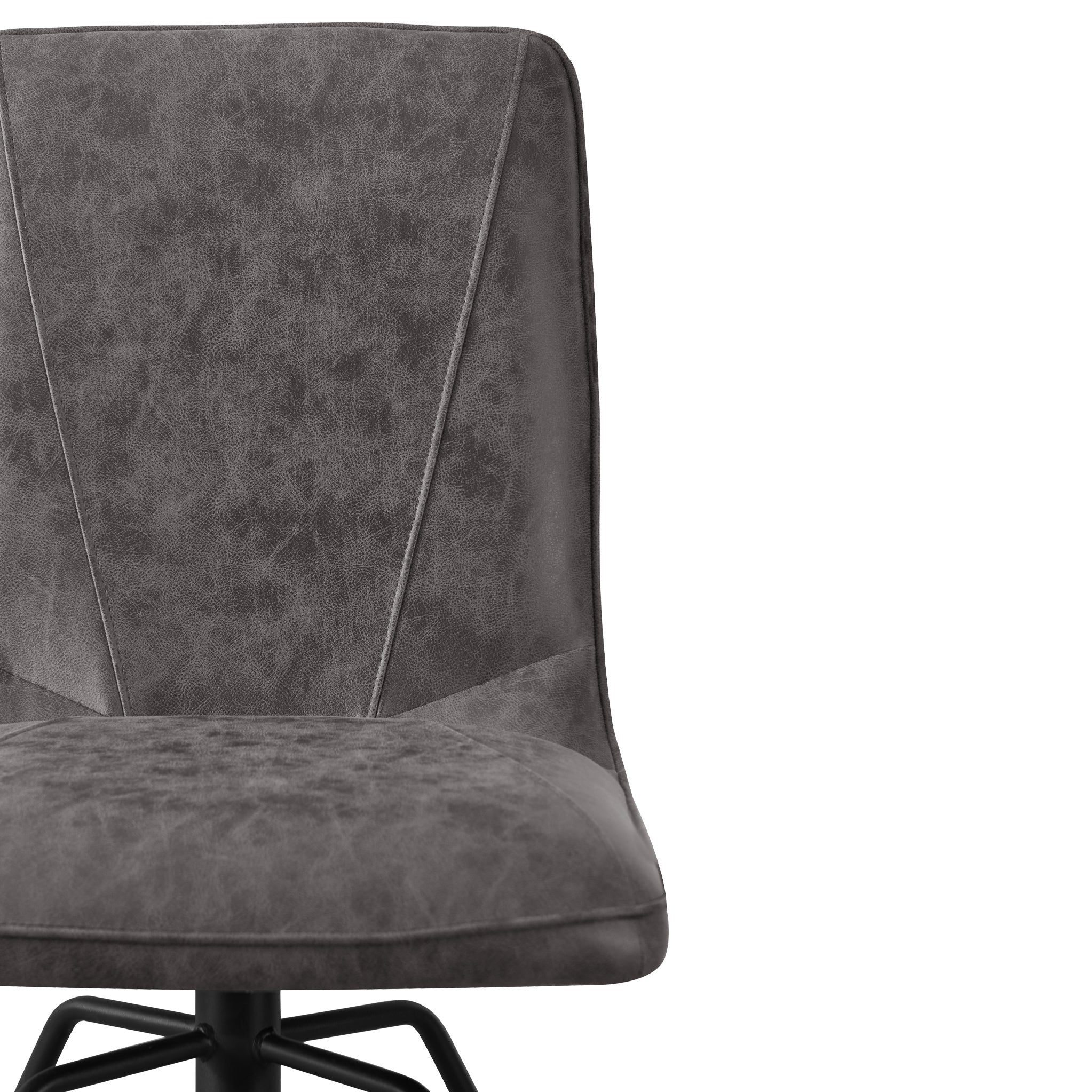Mateo Faux Suede Swivel Dining Chair - Image 3