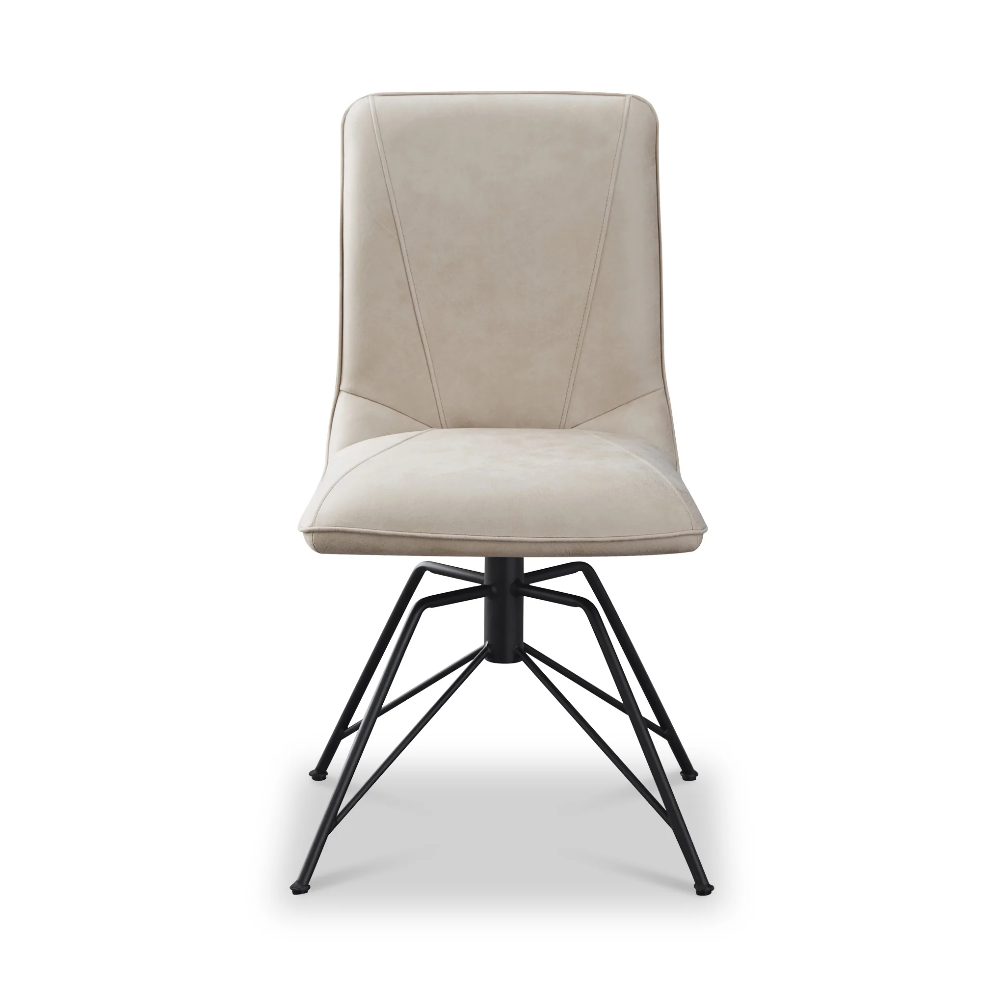 Mateo Faux Suede Swivel Dining Chair - Image 9