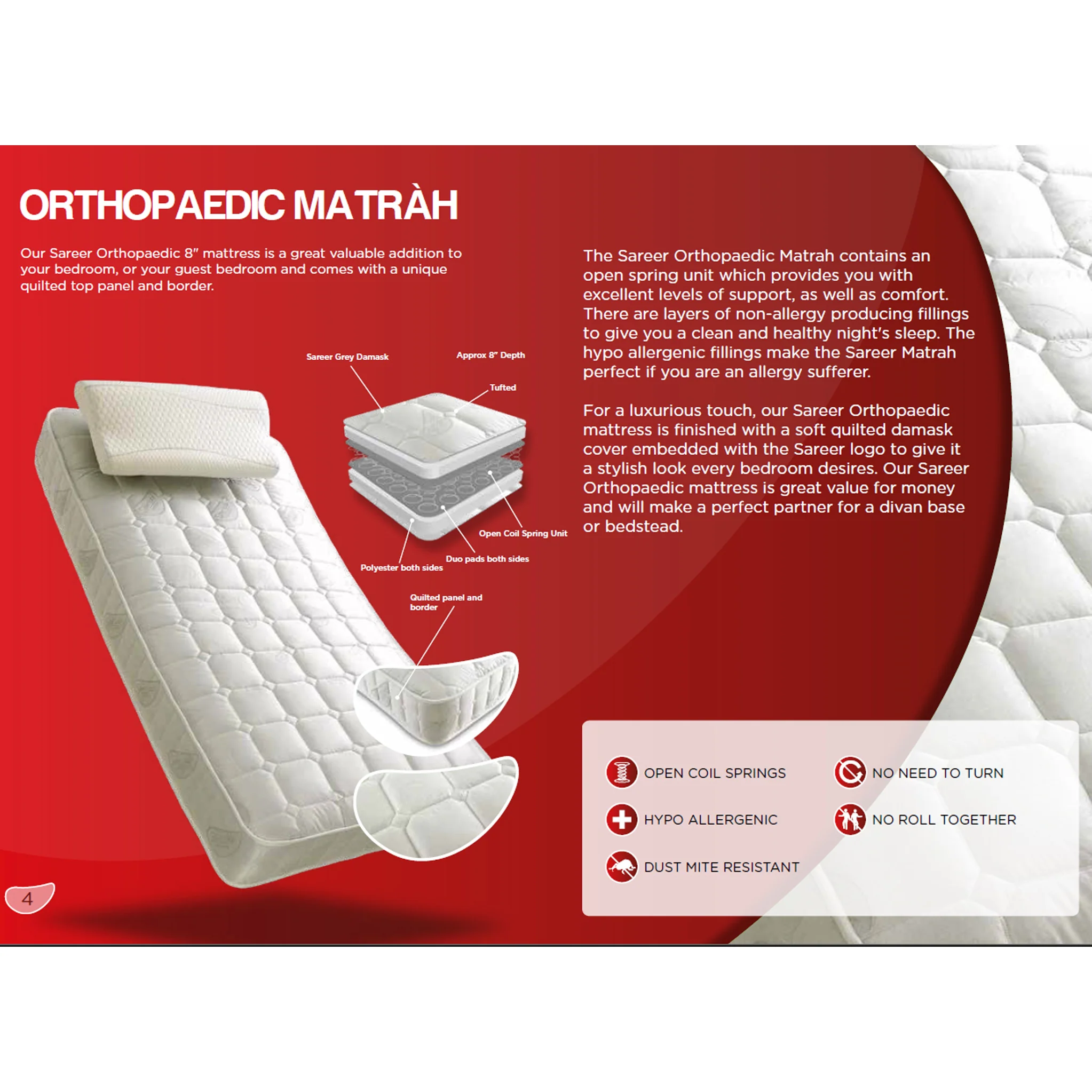Matrah Ortho Sprung Mattress - Image 7
