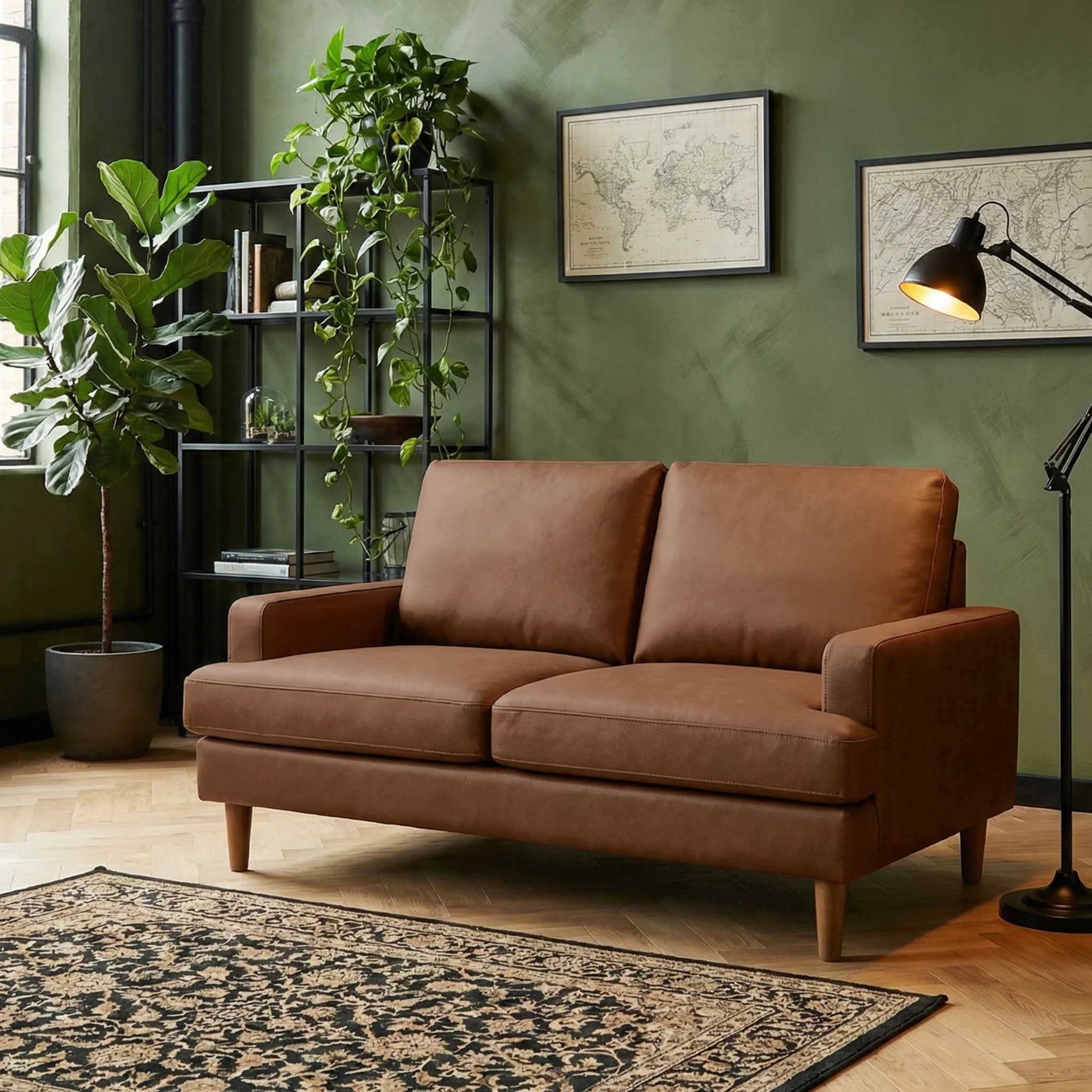 Max Faux Leather 2 Seater Sofa - Image 17