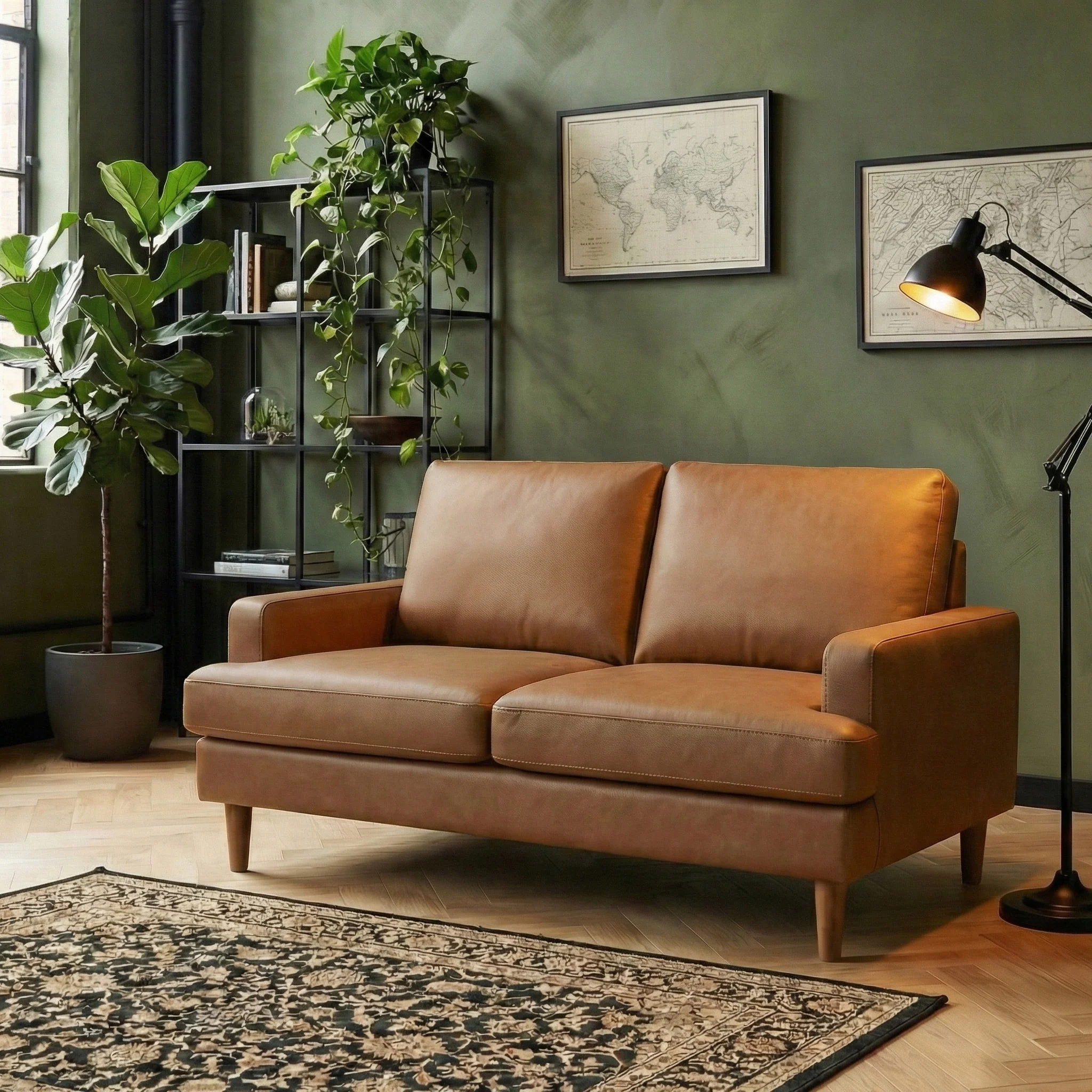 Max Faux Leather 2 Seater Sofa - Image 2