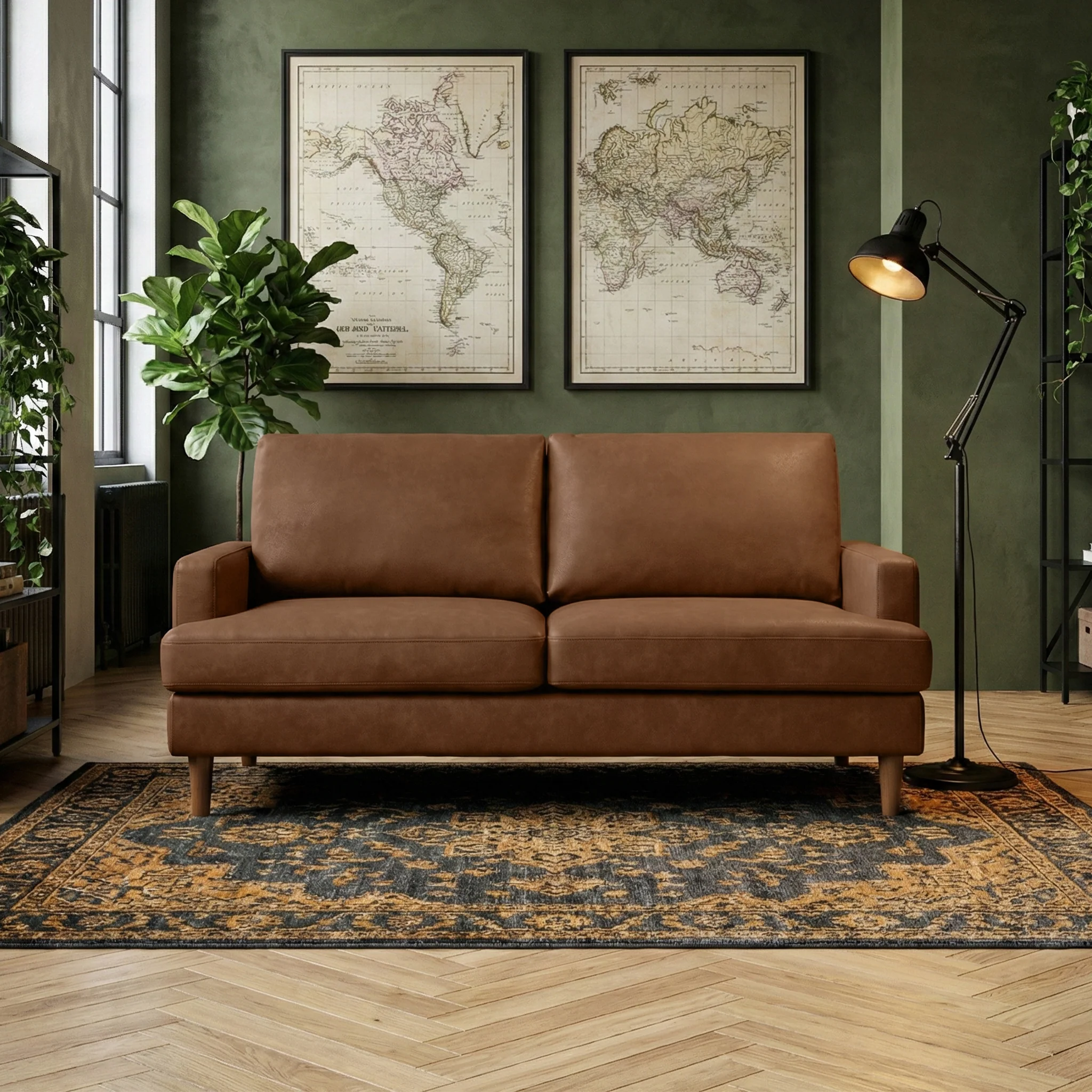 Max Faux Leather 3 Seater Sofa - Image 19
