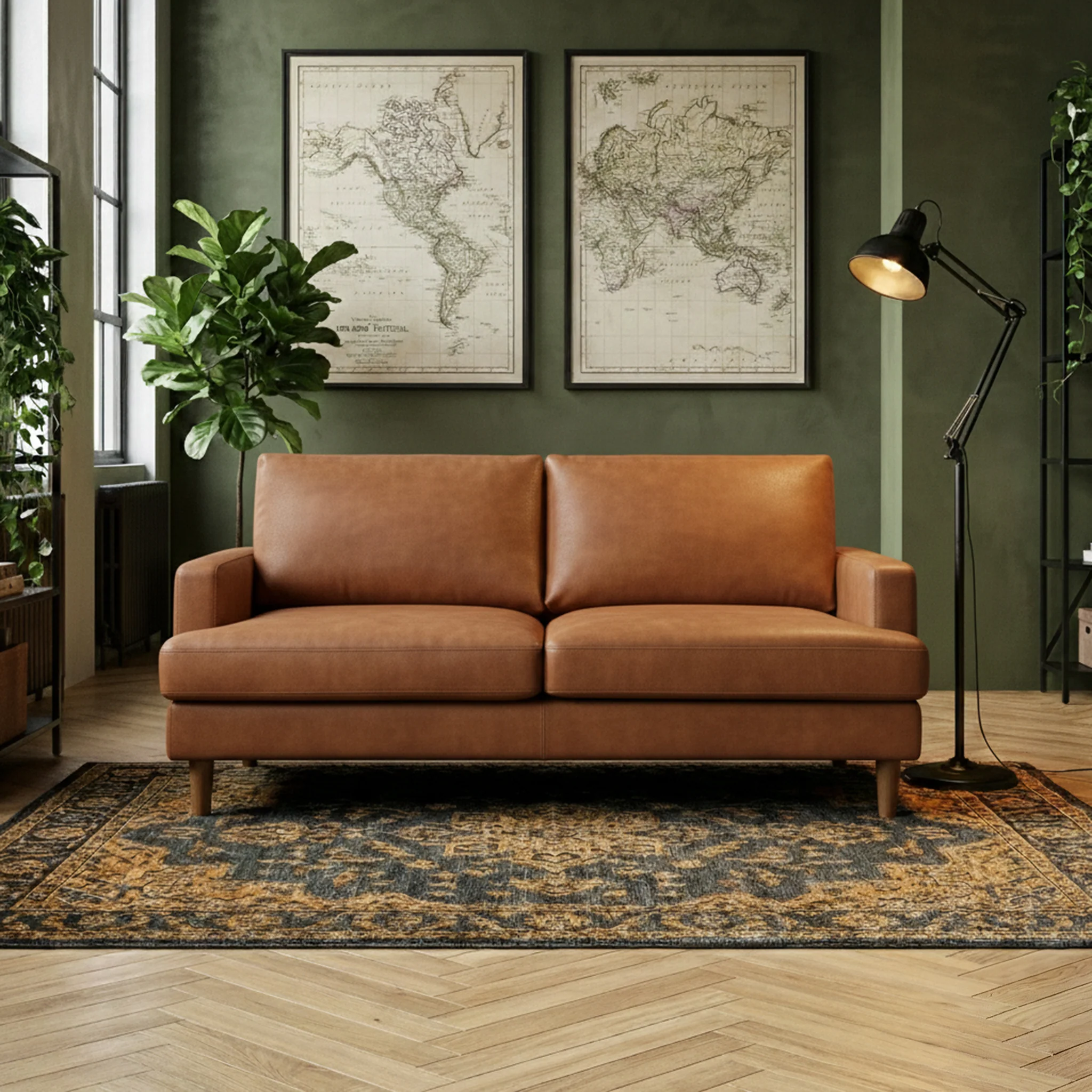 Max Faux Leather 3 Seater Sofa - Image 2
