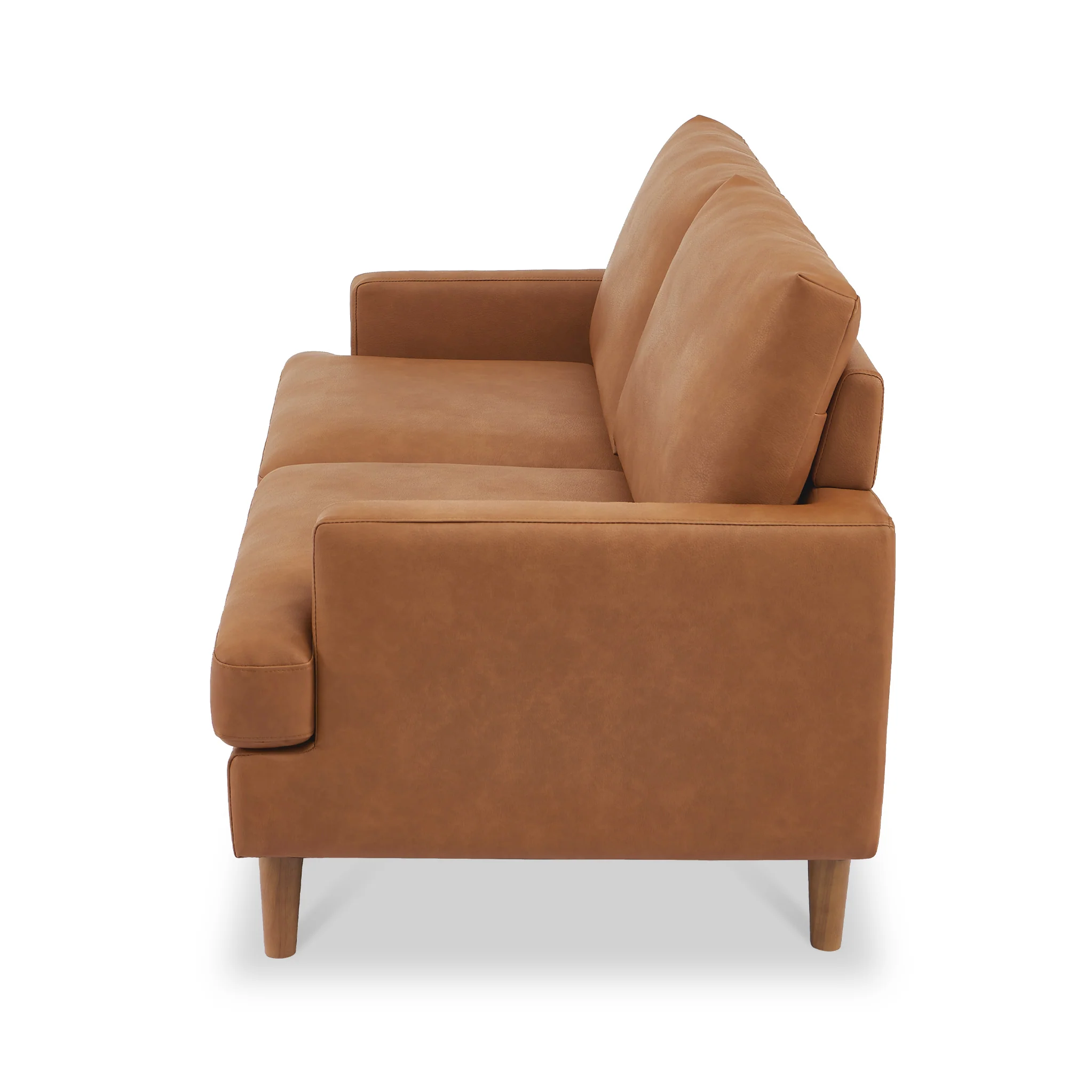 Max Faux Leather 3 Seater Sofa - Image 5