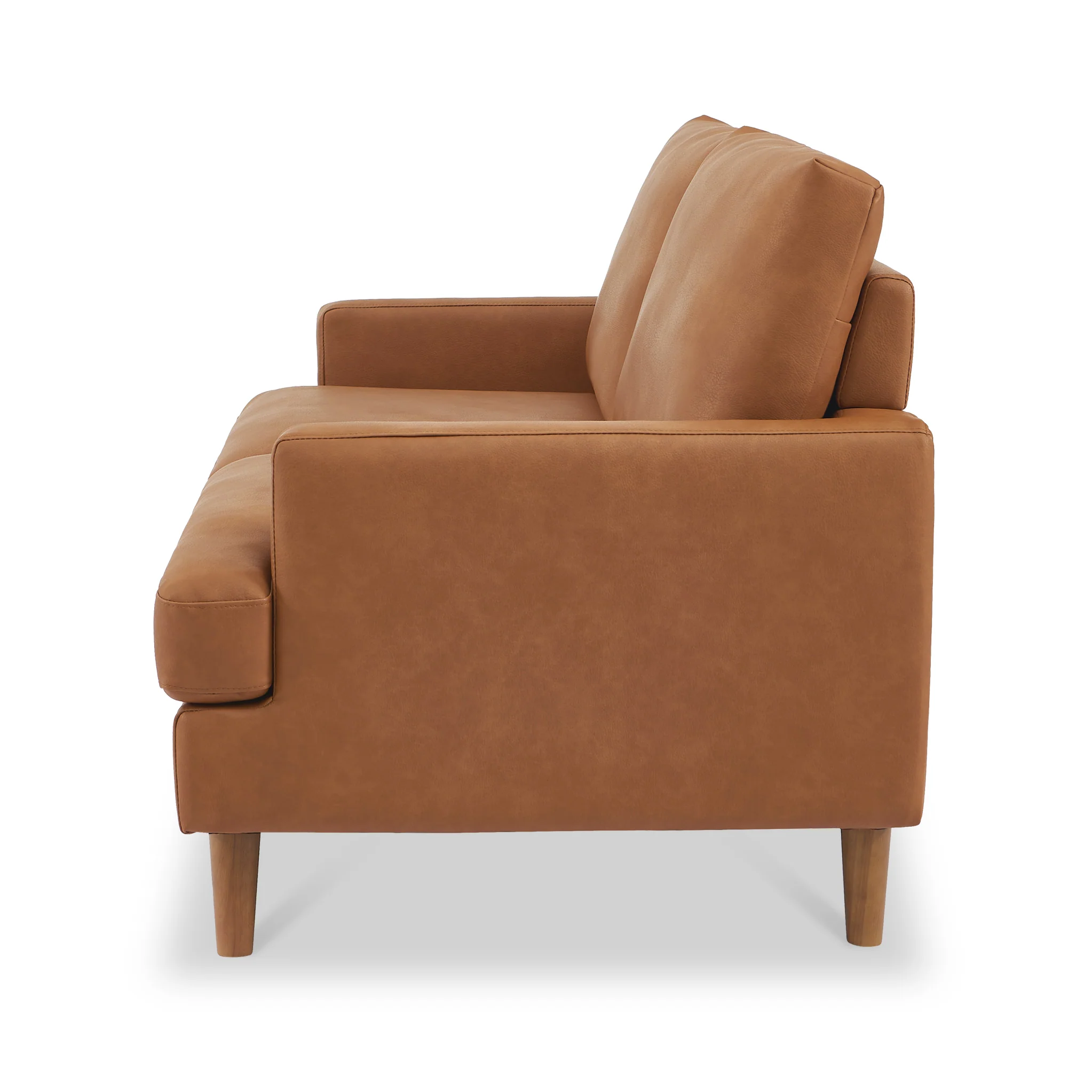 Max Faux Leather 3 Seater Sofa - Image 6