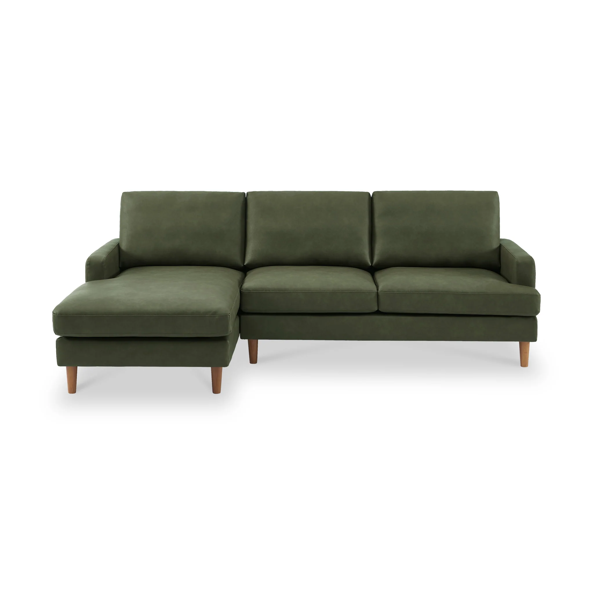 Max Faux Leather Corner Chaise Sofa - Image 13