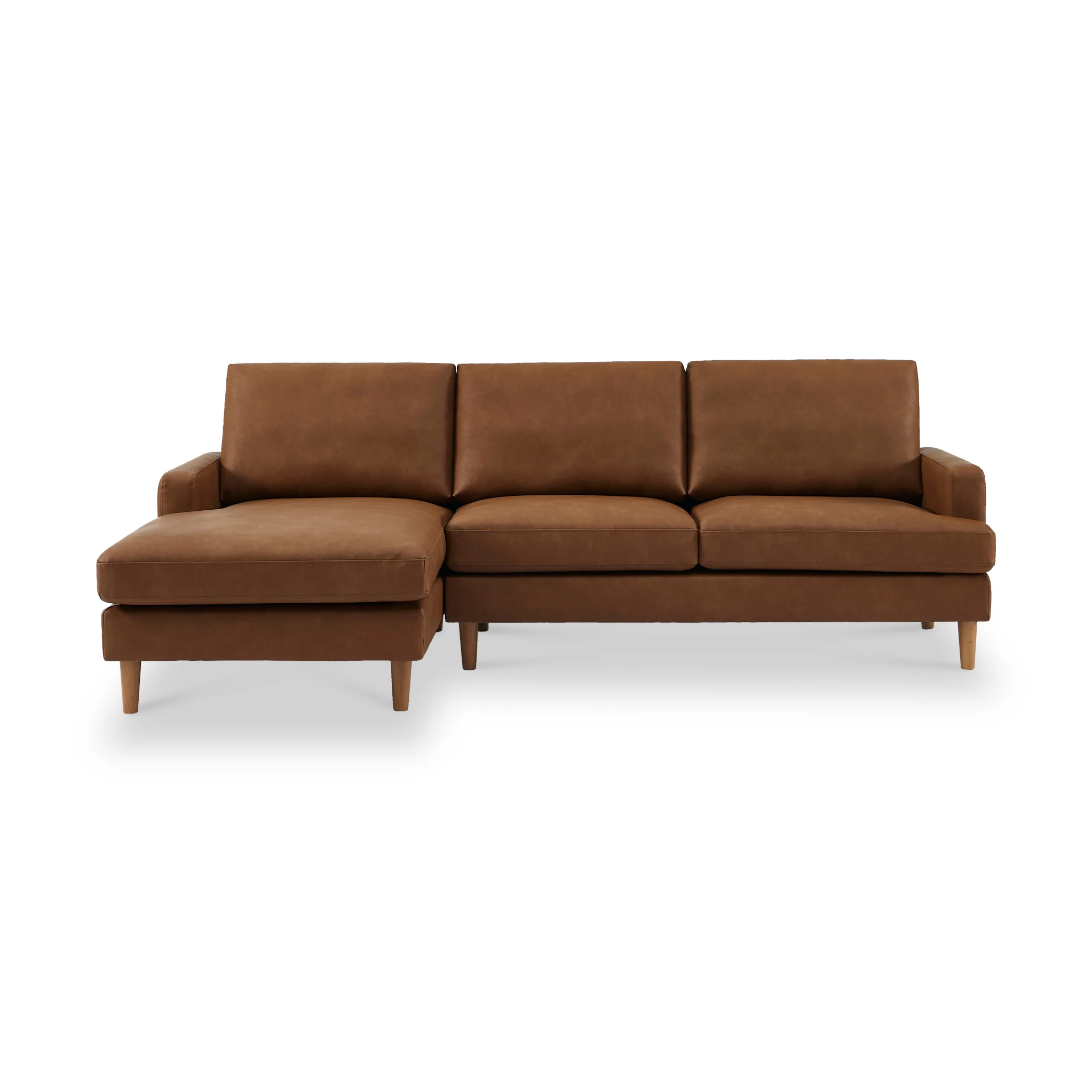 Max Faux Leather Corner Chaise Sofa - Image 25