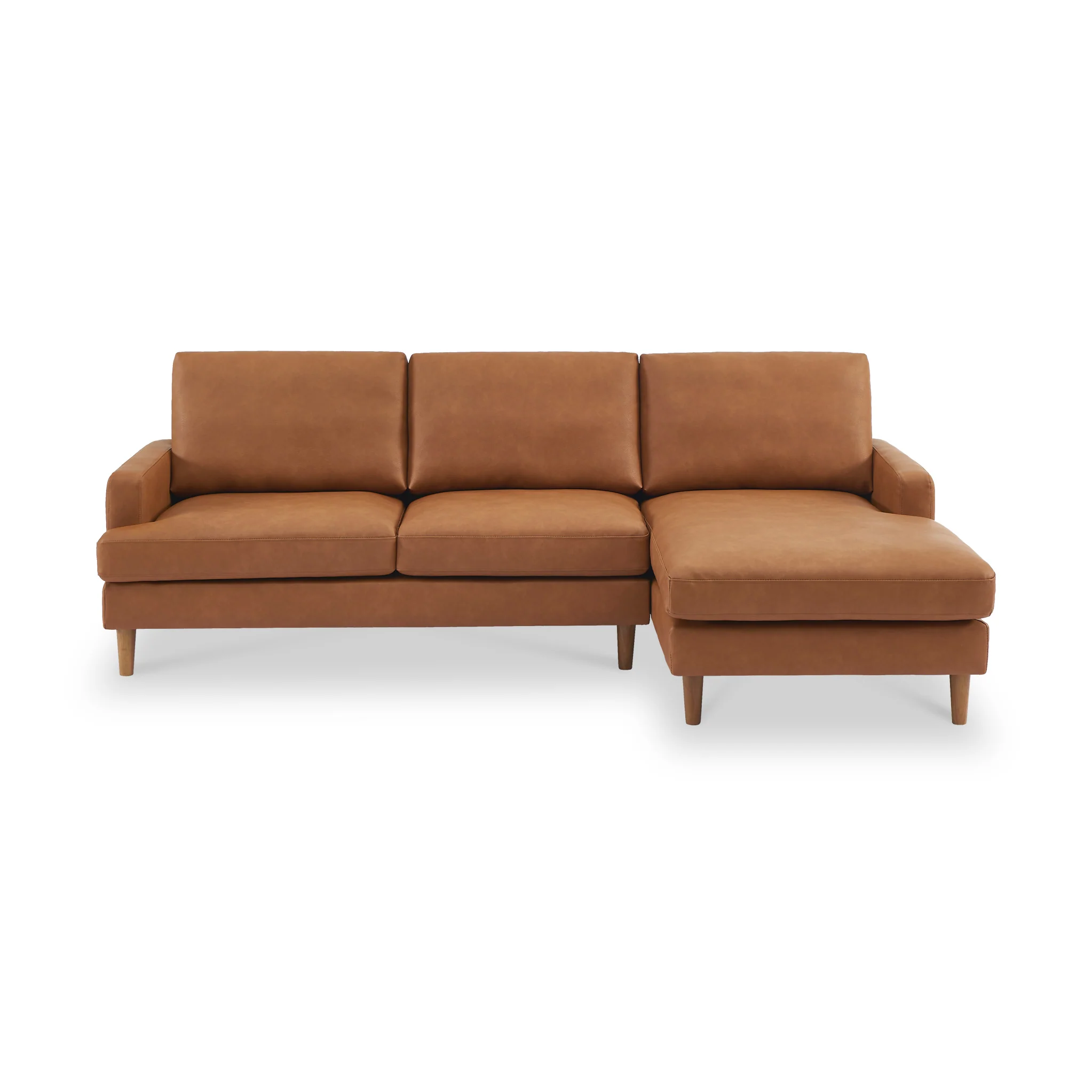 Max Faux Leather Corner Chaise Sofa - Image 6