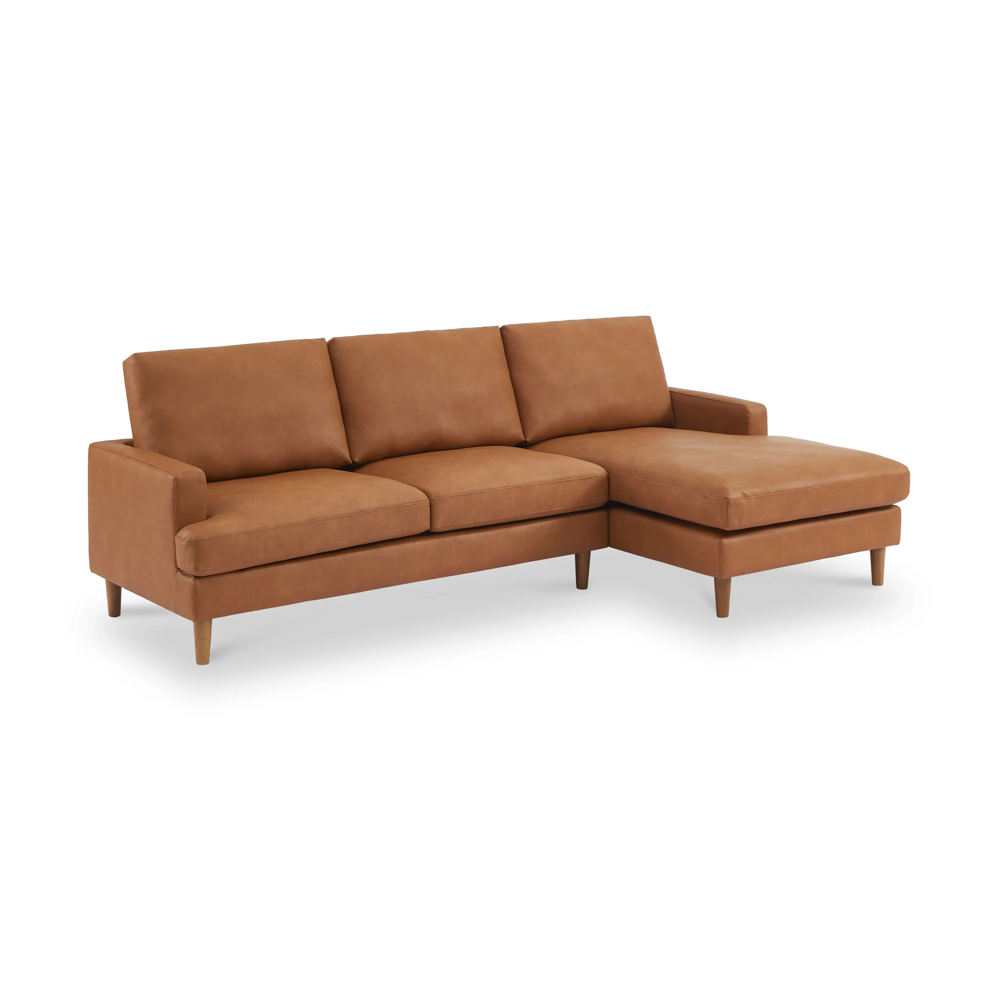Max Faux Leather Corner Chaise Sofa - Image 7