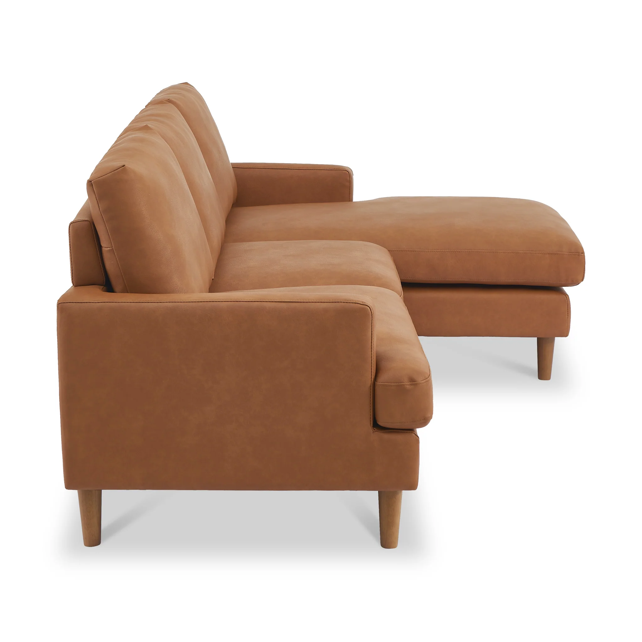 Max Faux Leather Corner Chaise Sofa - Image 8