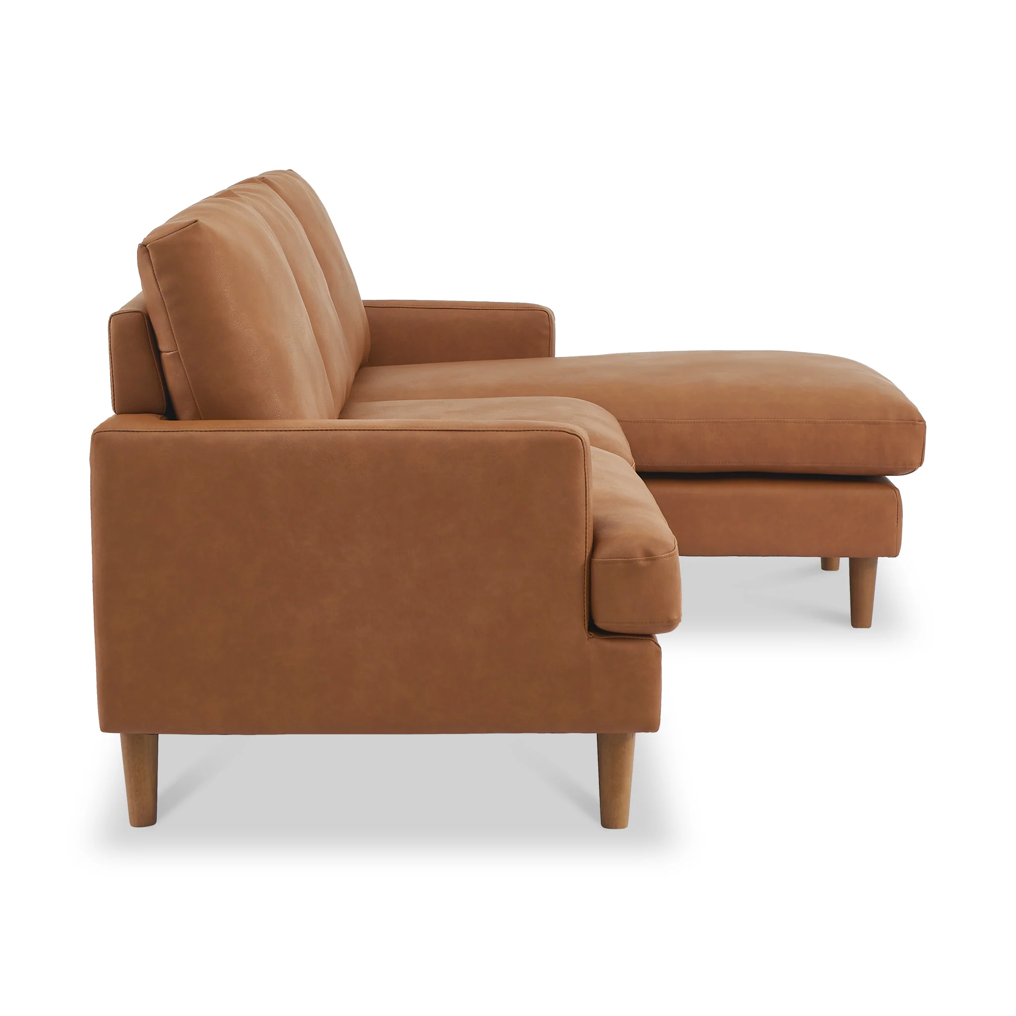 Max Faux Leather Corner Chaise Sofa - Image 9