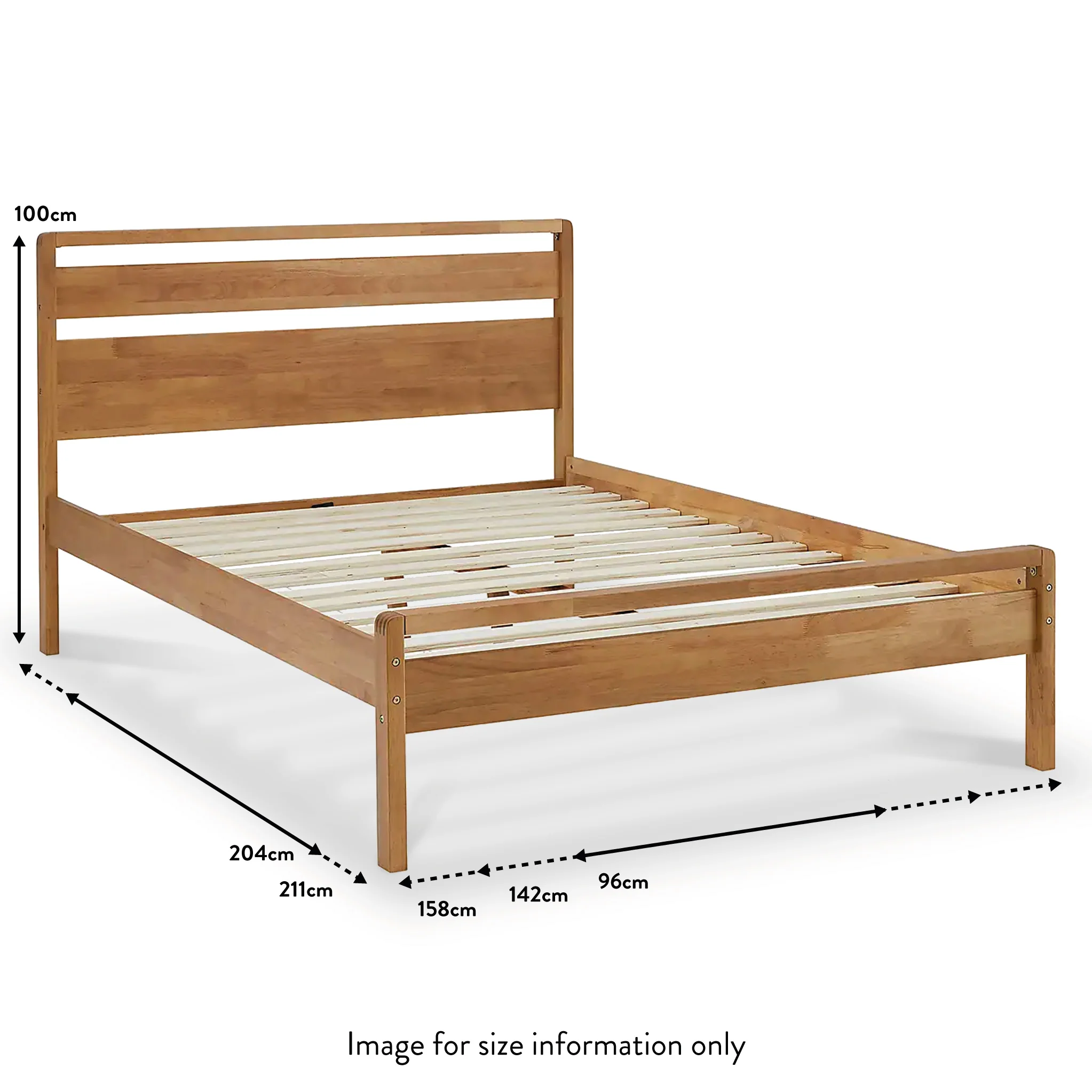Maxi Oak Bed Frame - Image 5
