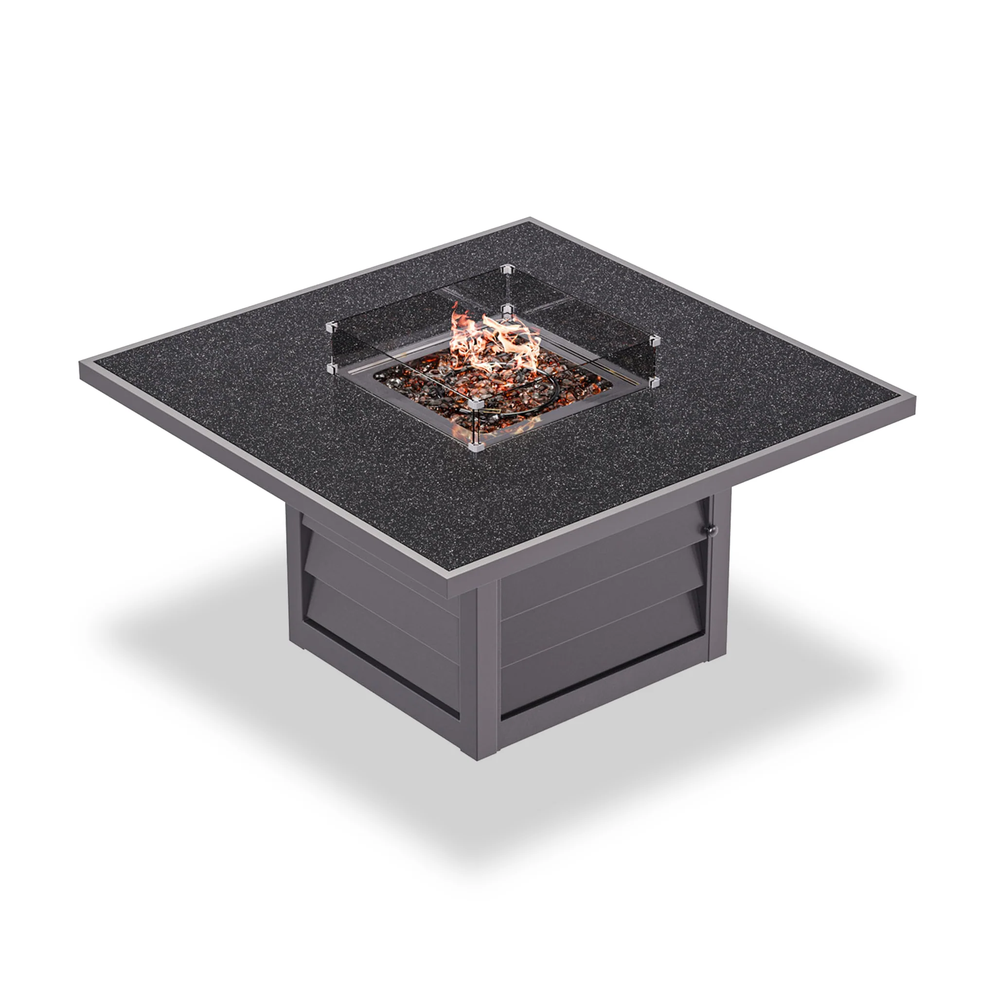 Mayfair 120cm Corner Fire Pit Table Garden Lounge Set - Image 6
