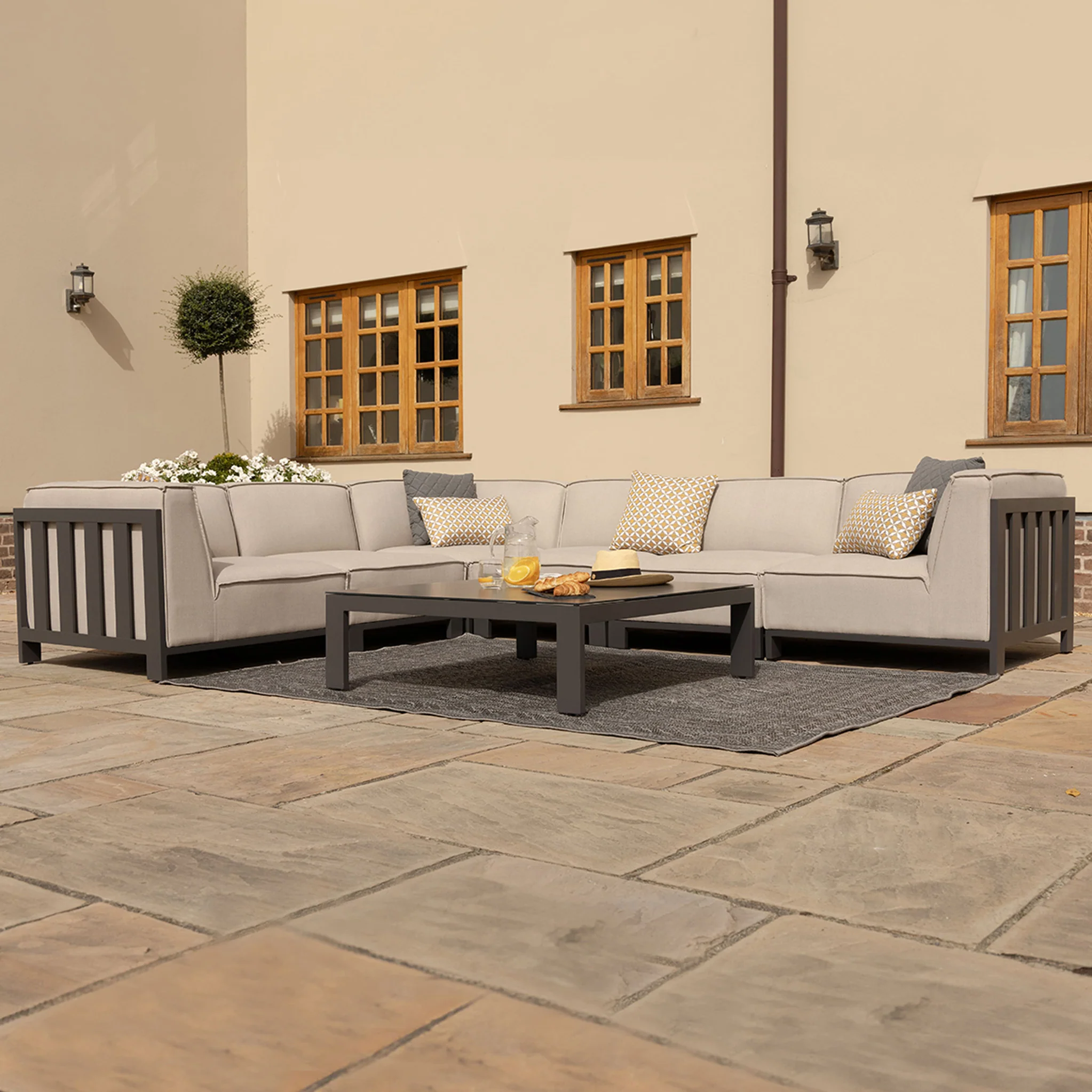 Maze Ibiza Medium Corner Sofa Set With Square Table - Image 3