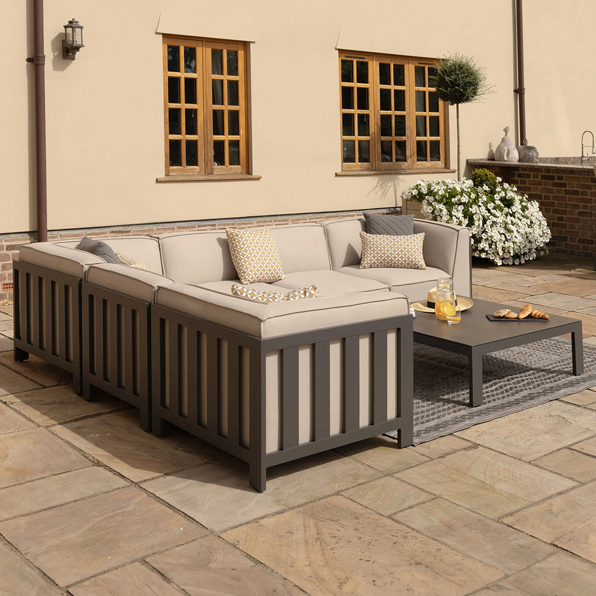 Maze Ibiza Medium Corner Sofa Set With Square Table - Image 4