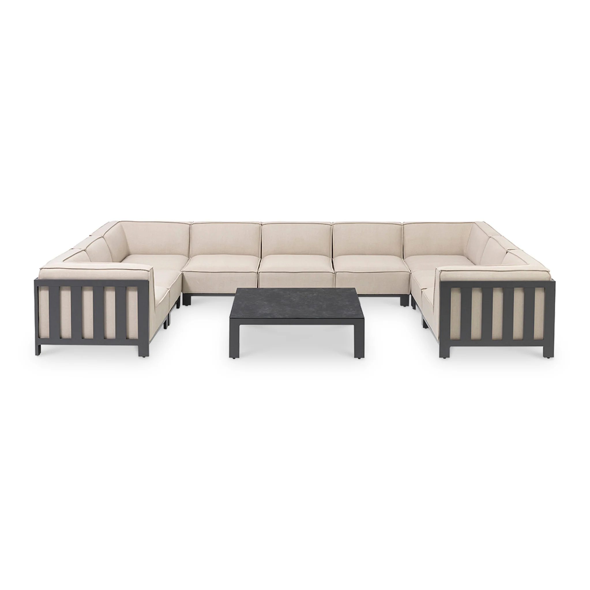 Maze Ibiza U Shape Sofa Set With Square Table - Image 2
