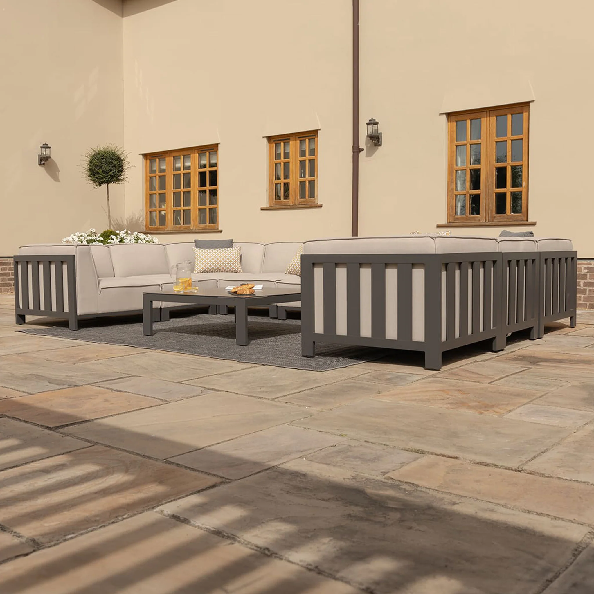 Maze Ibiza U Shape Sofa Set With Square Table - Image 4