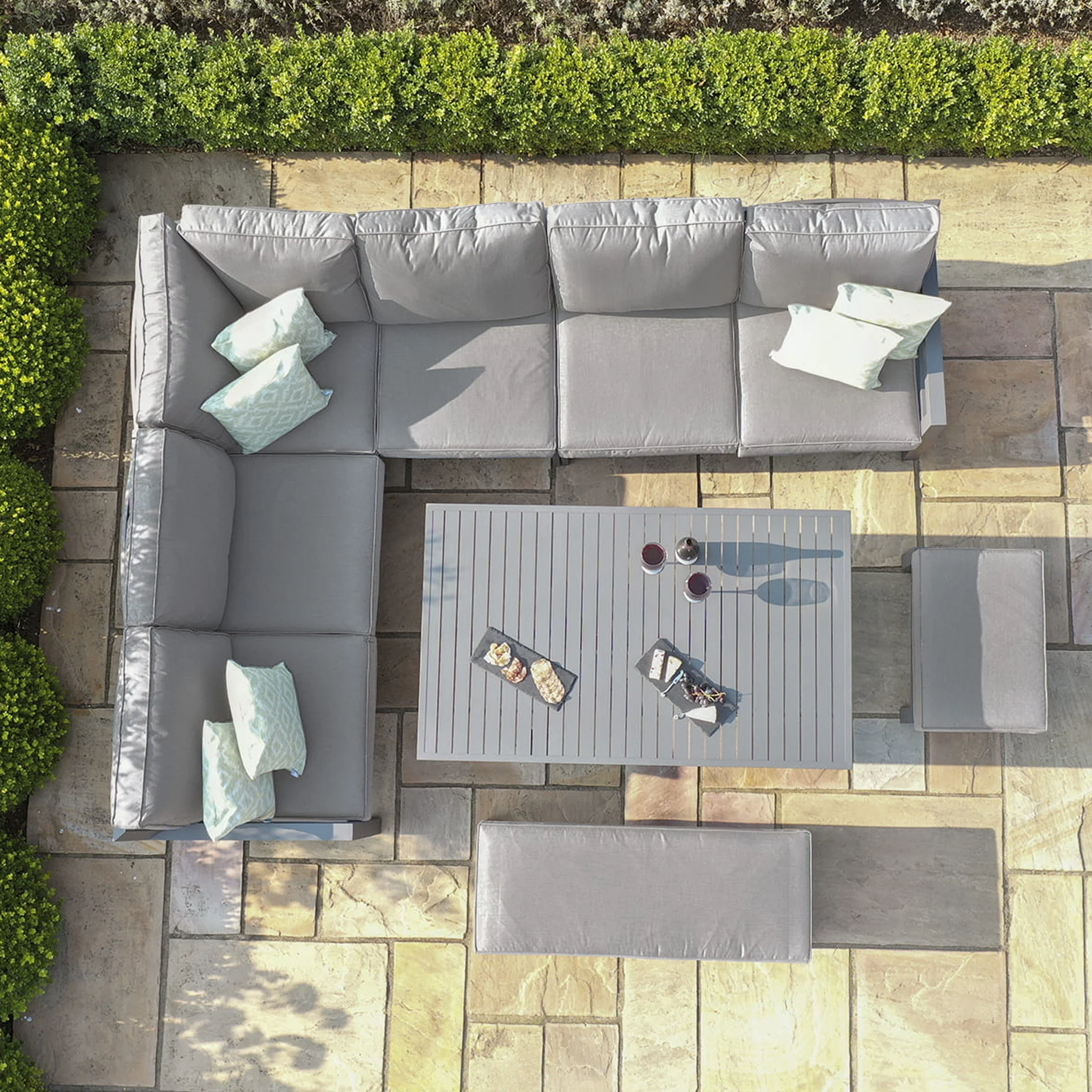 Maze New York Corner Dining Set with Rising Table - Image 7