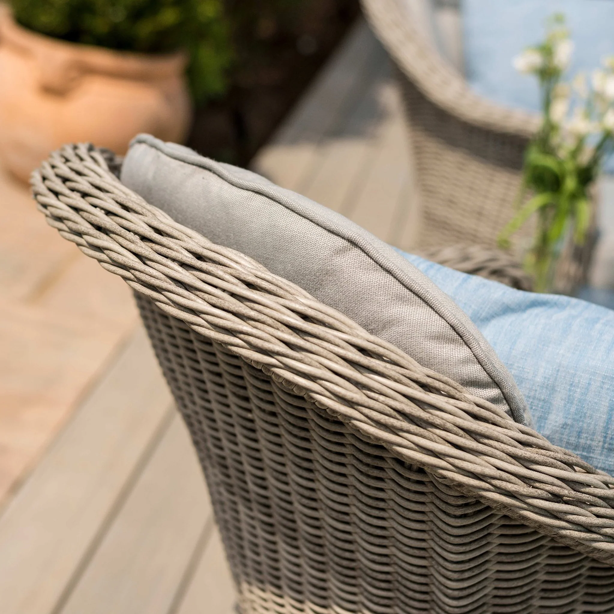 Maze Oxford 3 Piece Rattan Bistro Set - Image 3