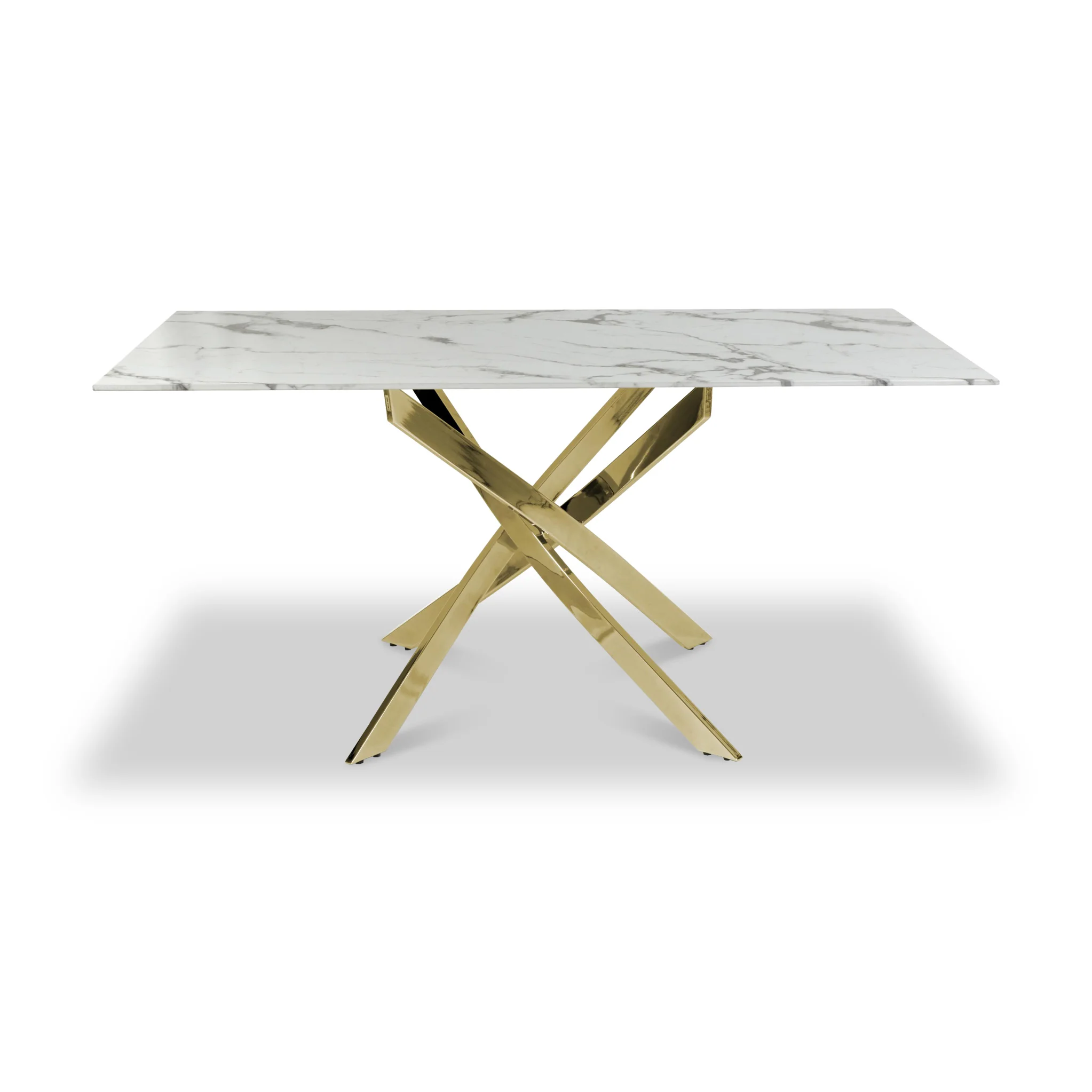 Melody 160cm Marble Effect Dining Table - Image 2
