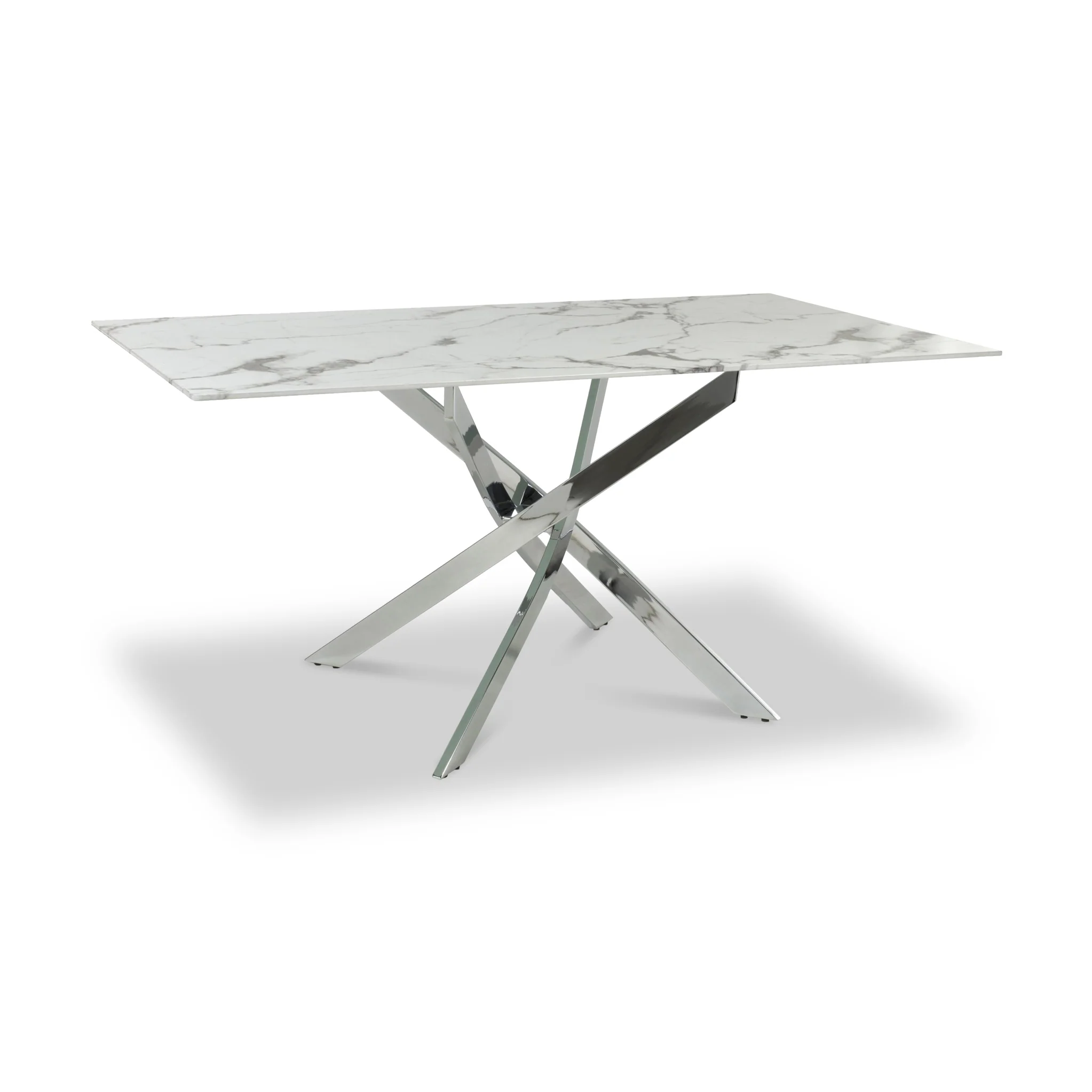 Melody 160cm Marble Effect Dining Table - Image 7