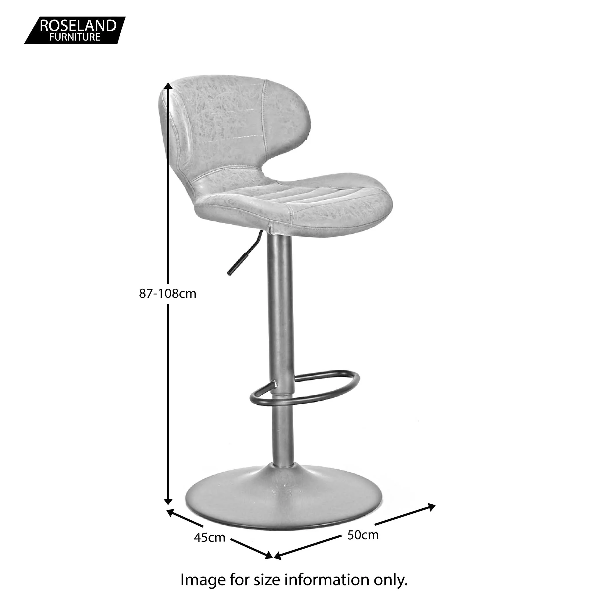 Mendez Faux Leather Bar Stool - Image 11