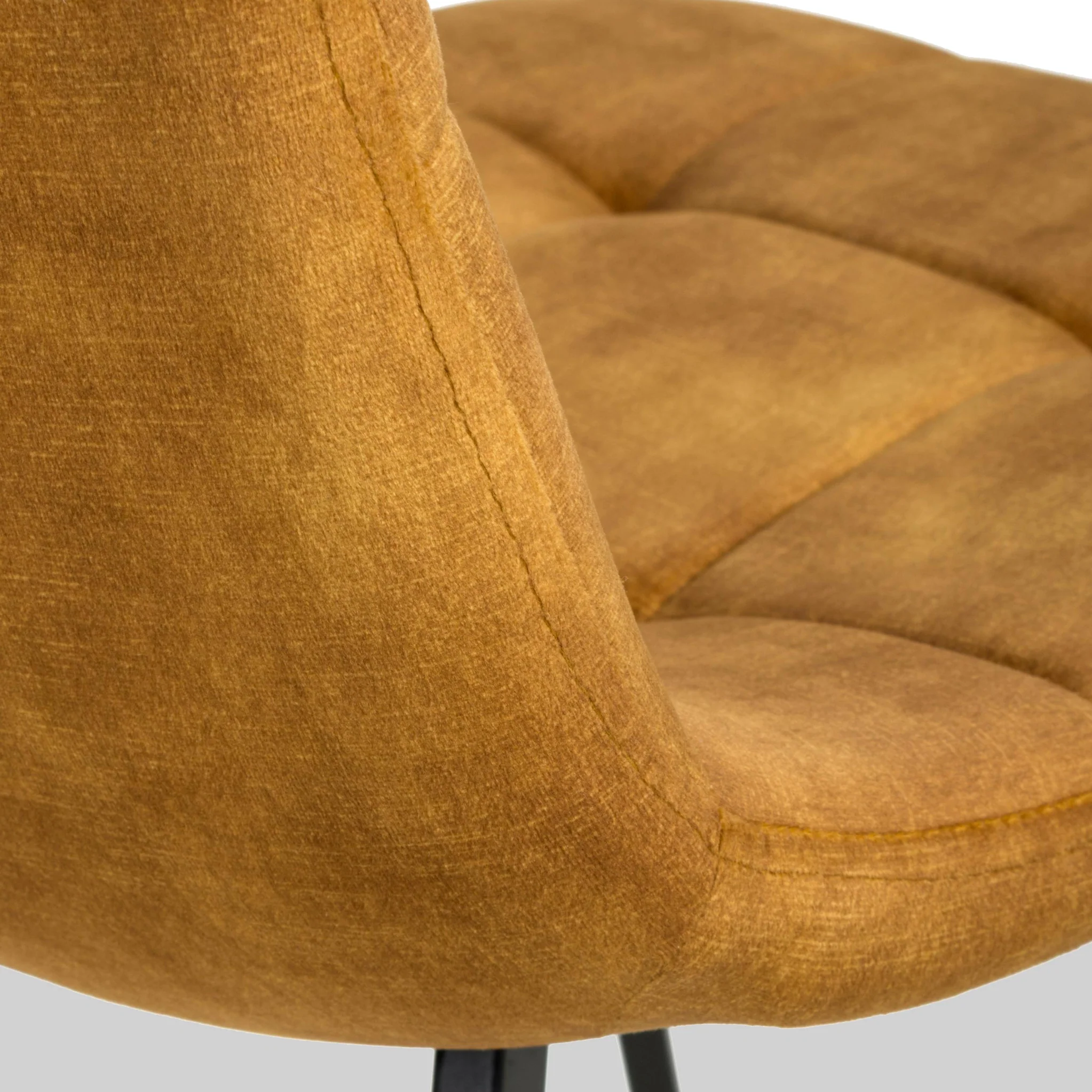 Meryn Bronze Brushed Velvet Dining Chair - Image 5