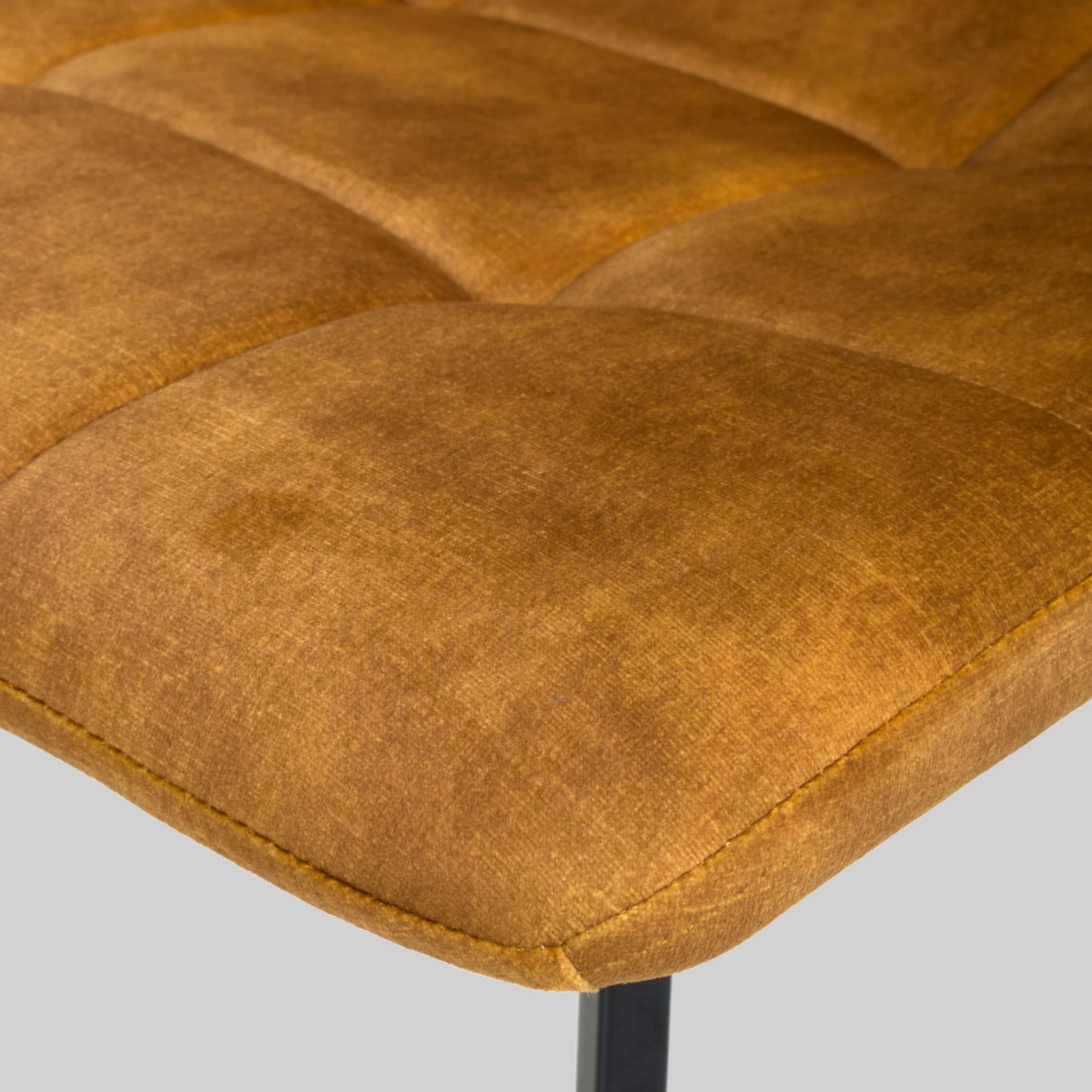 Meryn Bronze Brushed Velvet Dining Chair - Image 6