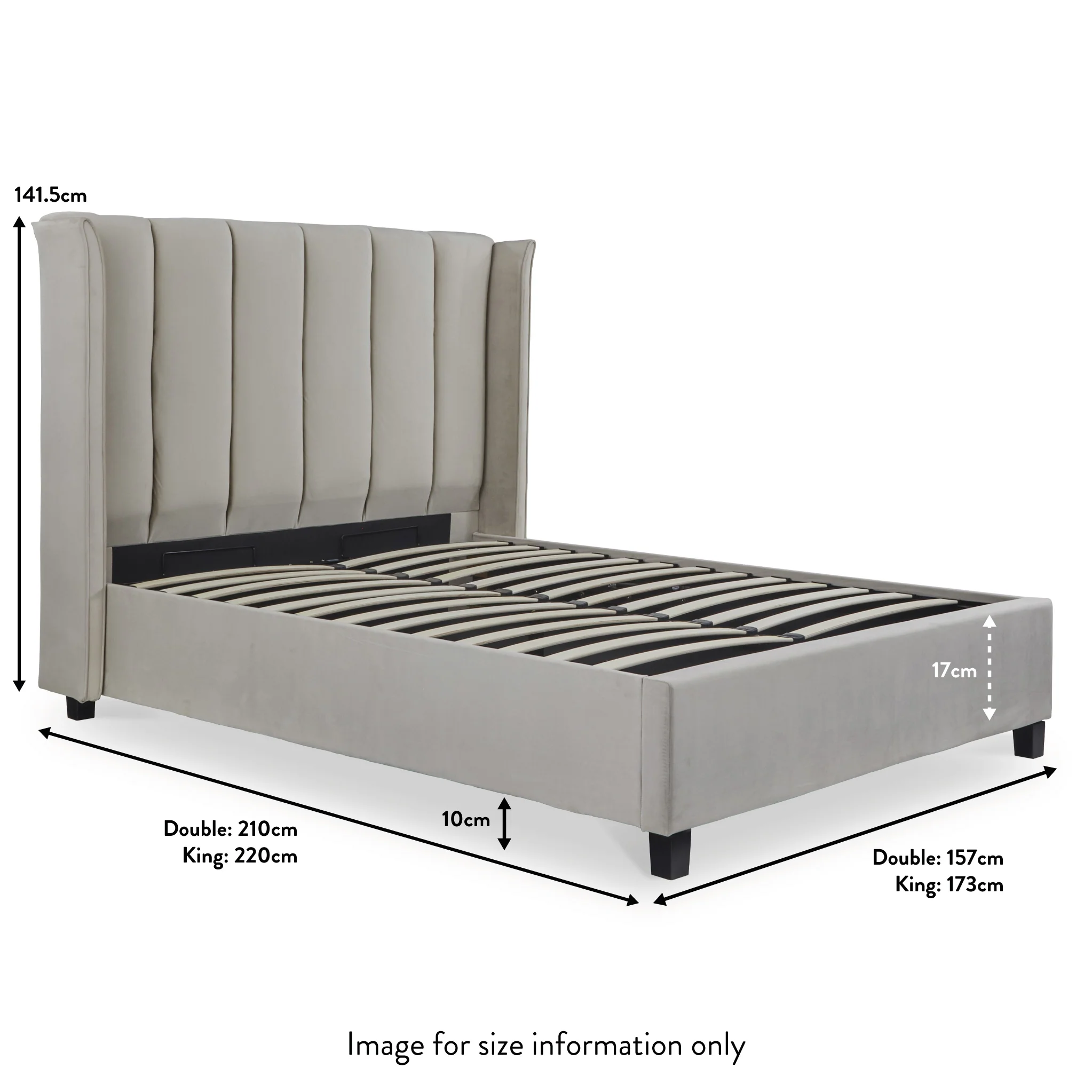 Mia Velvet Ottoman Storage Bed Frame - Image 20