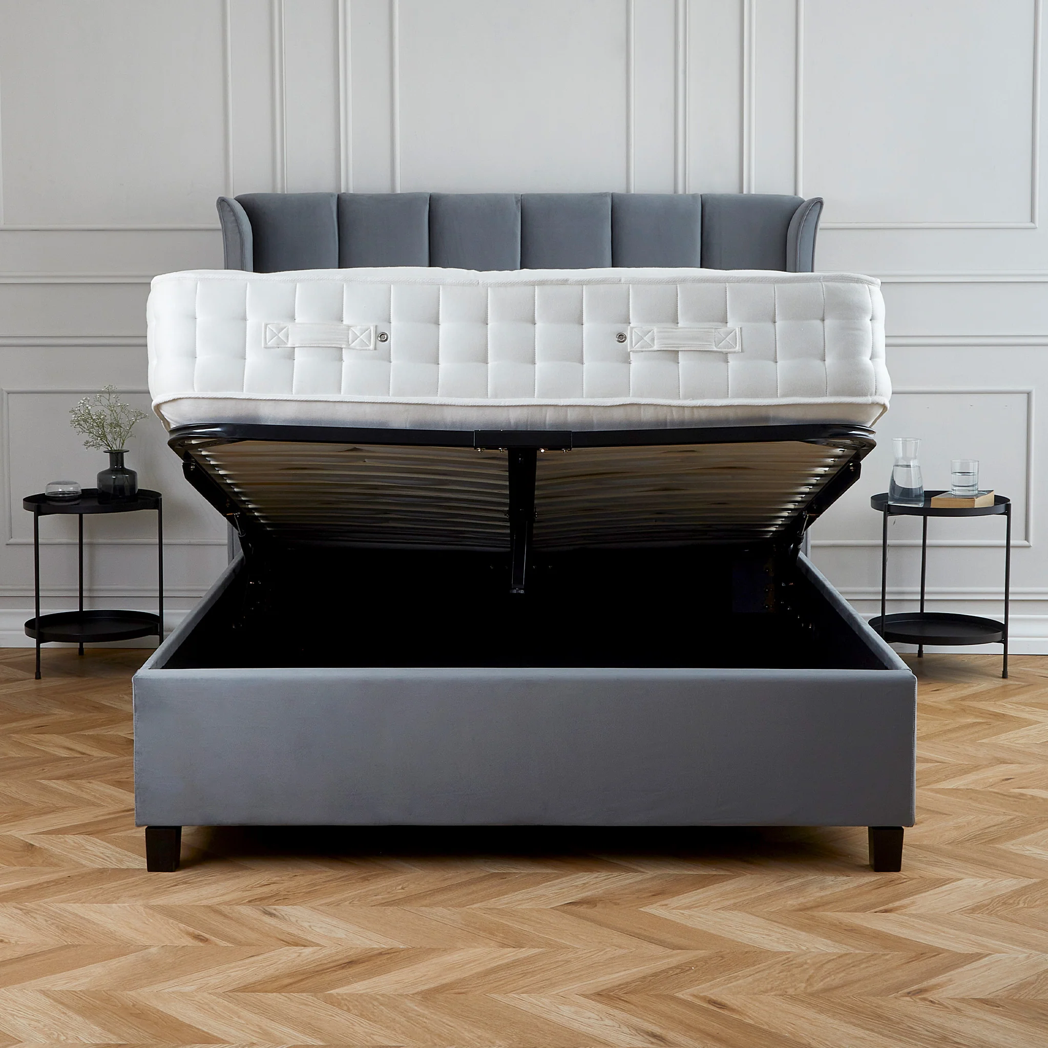 Mia Velvet Ottoman Storage Bed Frame - Image 28
