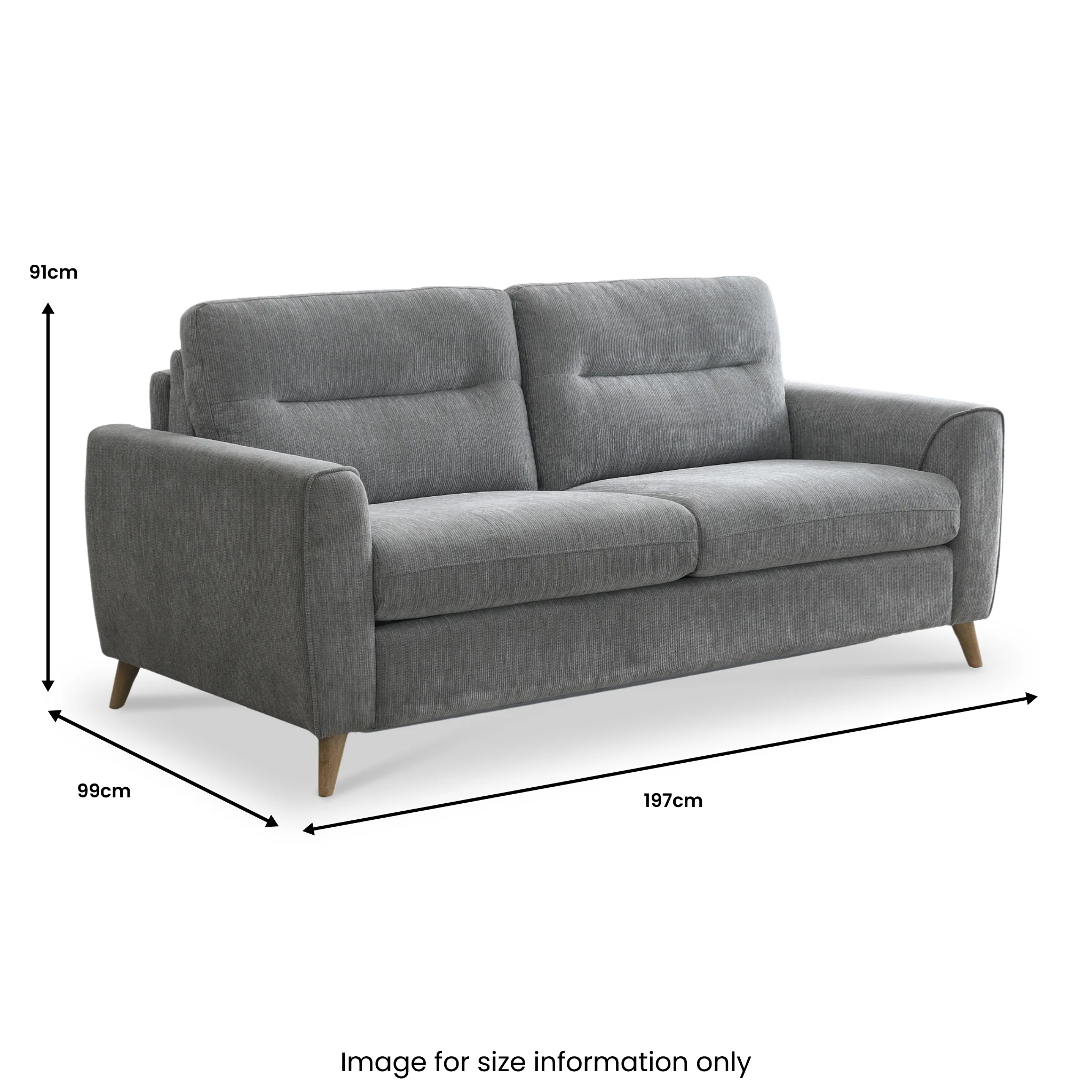 Miara 3 Seater Sofa Bed - Image 8