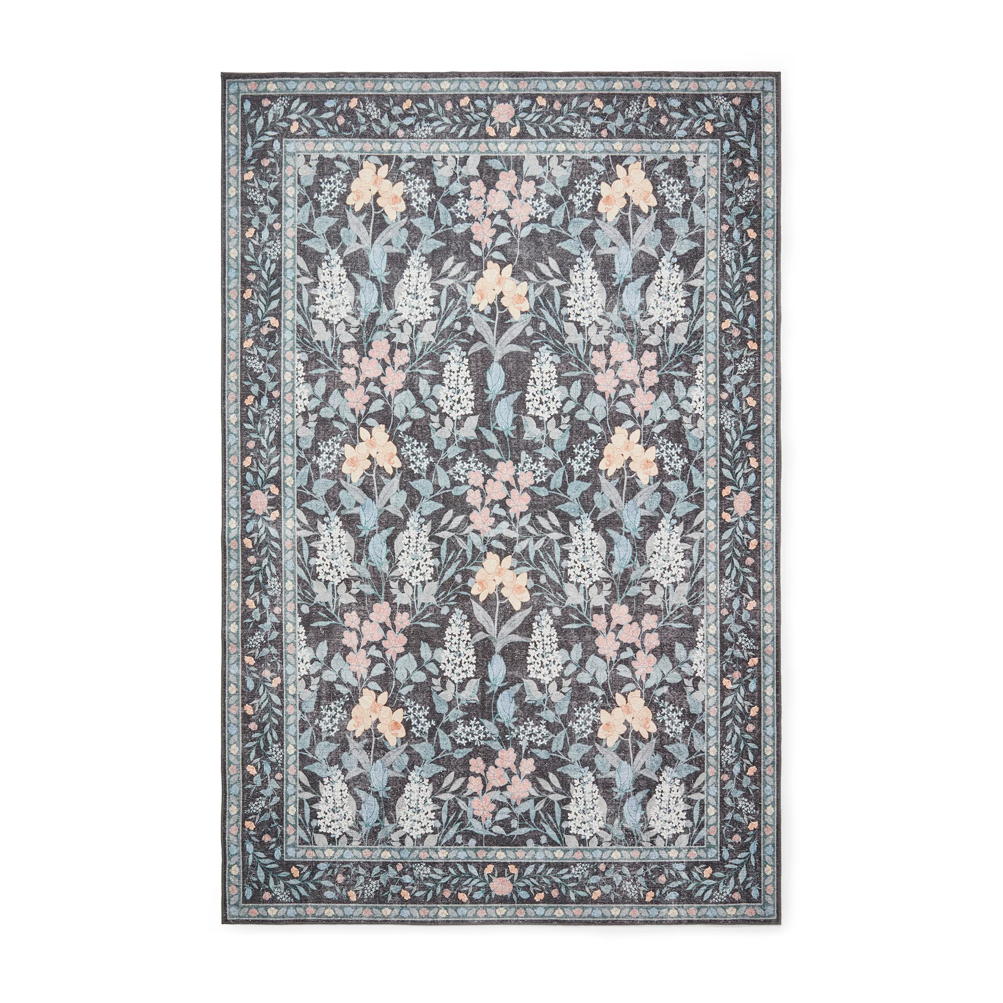 Mila Classic Floral Print Rug - Image 10