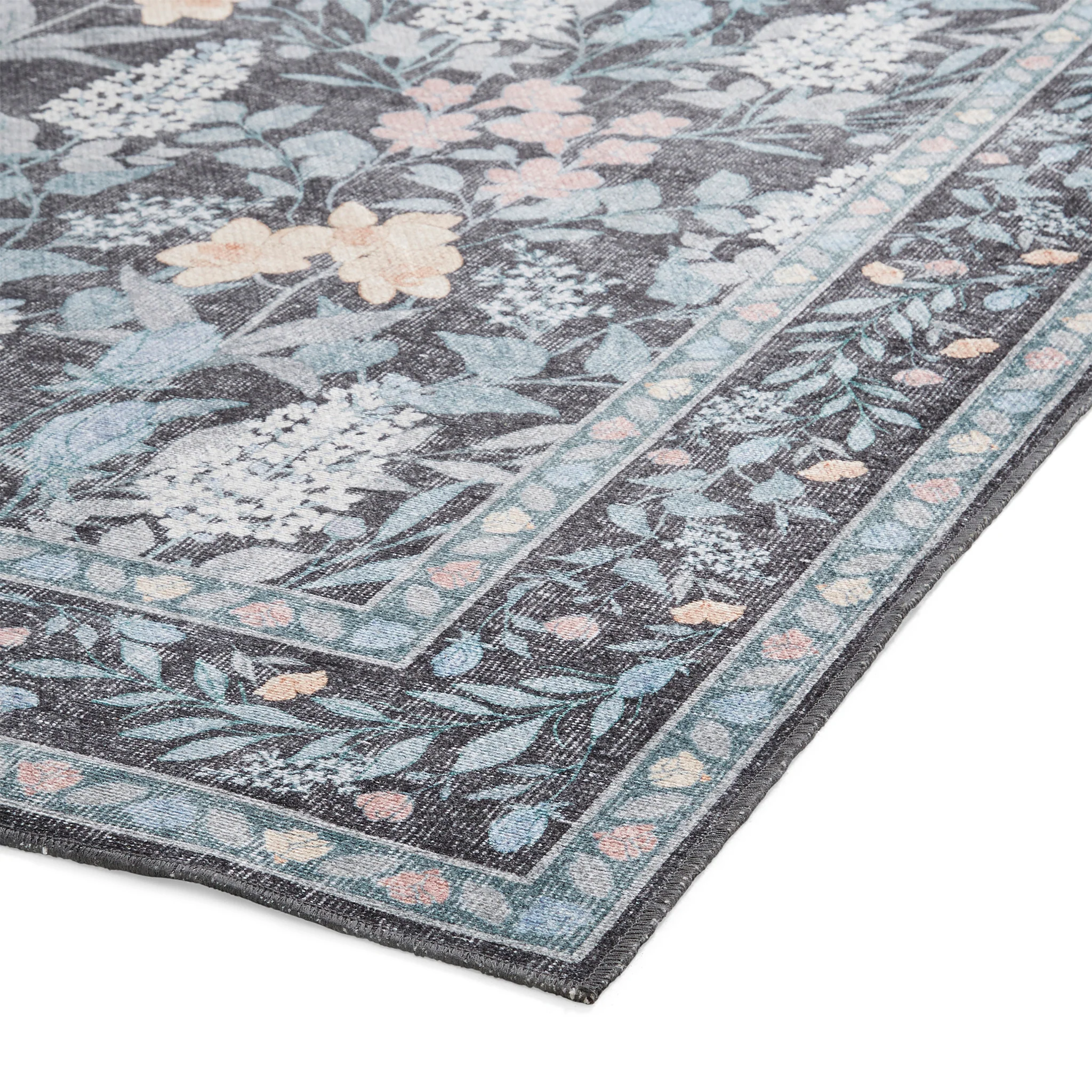 Mila Classic Floral Print Rug - Image 14