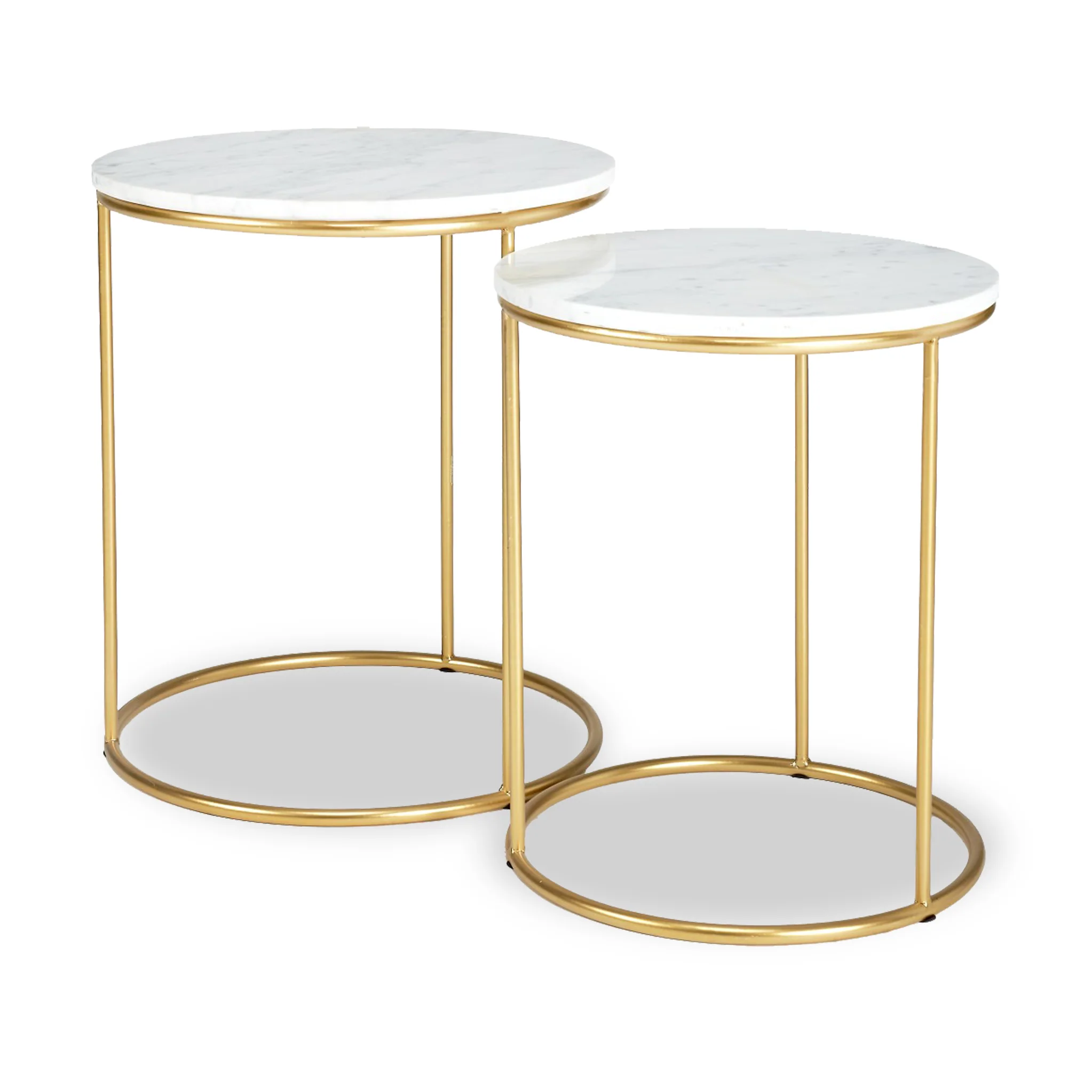 Milly Marble Top Round Side Tables - Image 11