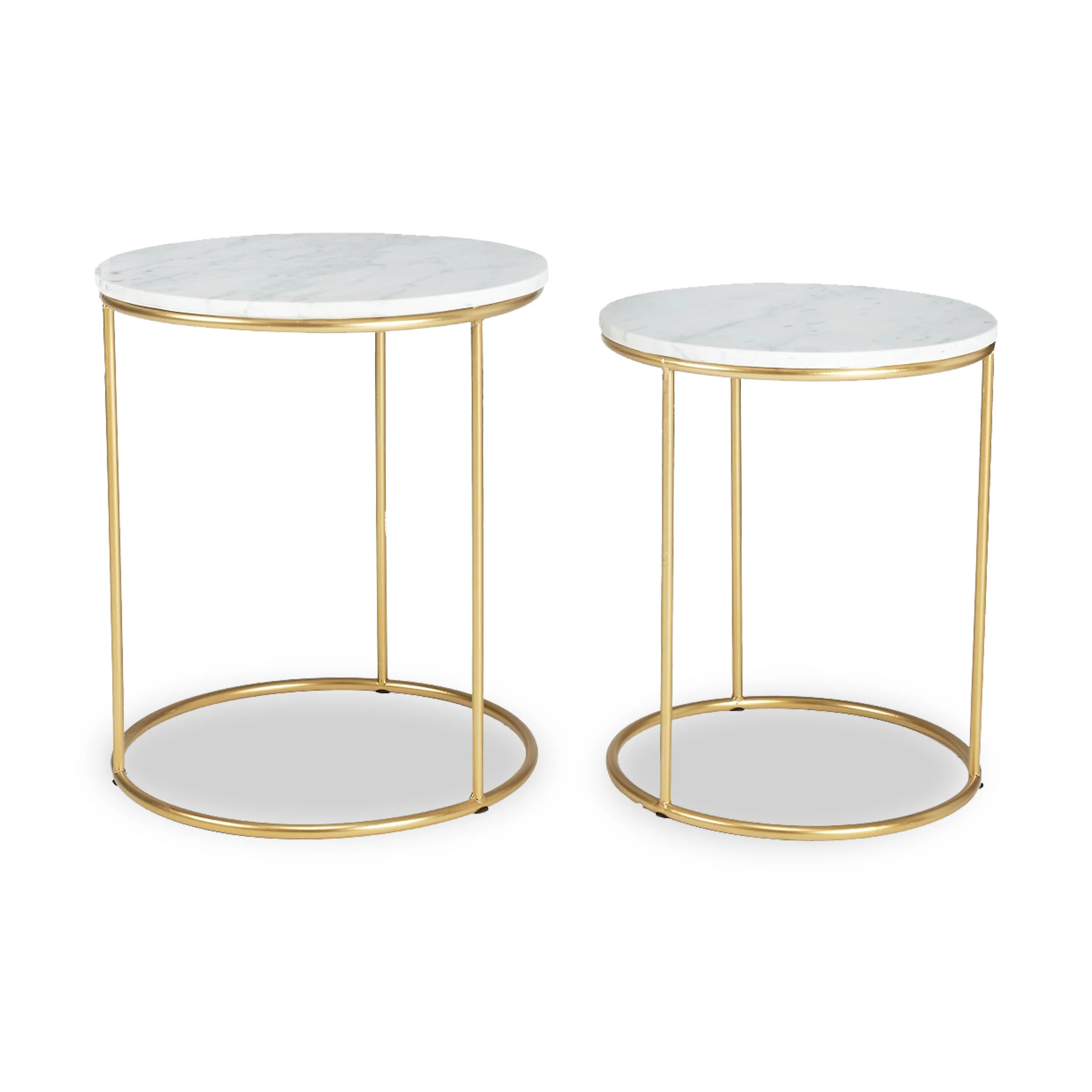 Milly Marble Top Round Side Tables - Image 13