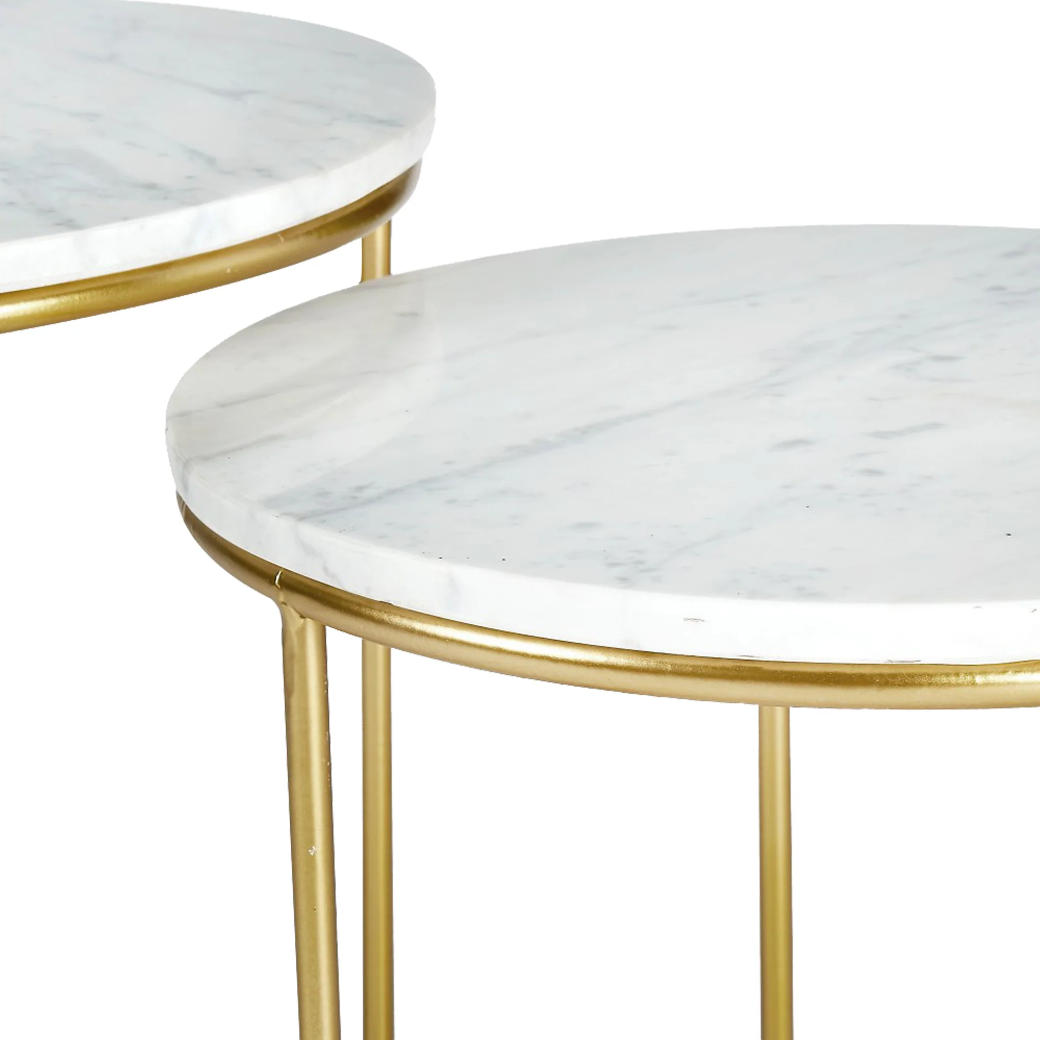 Milly Marble Top Round Side Tables - Image 15