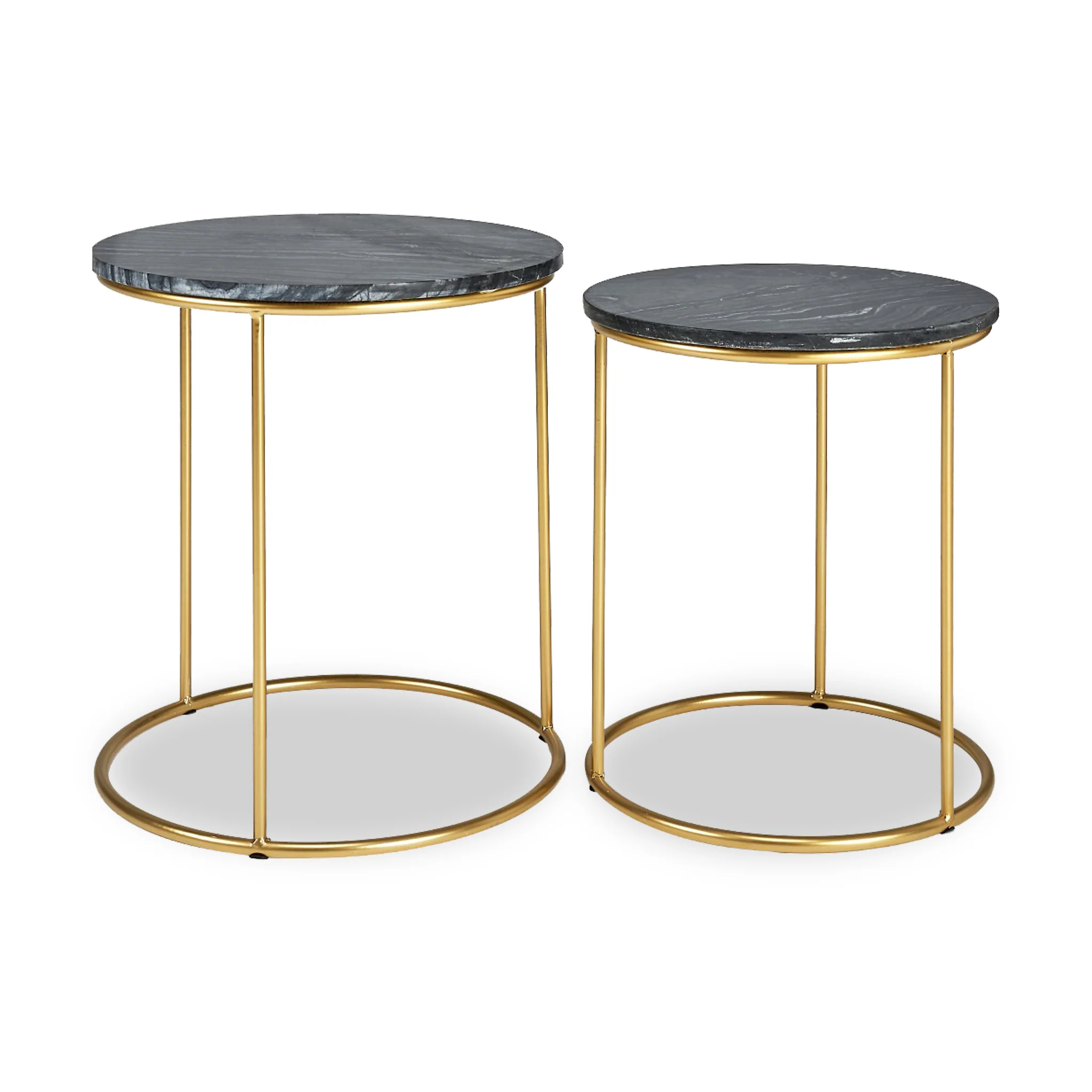 Milly Marble Top Round Side Tables - Image 3