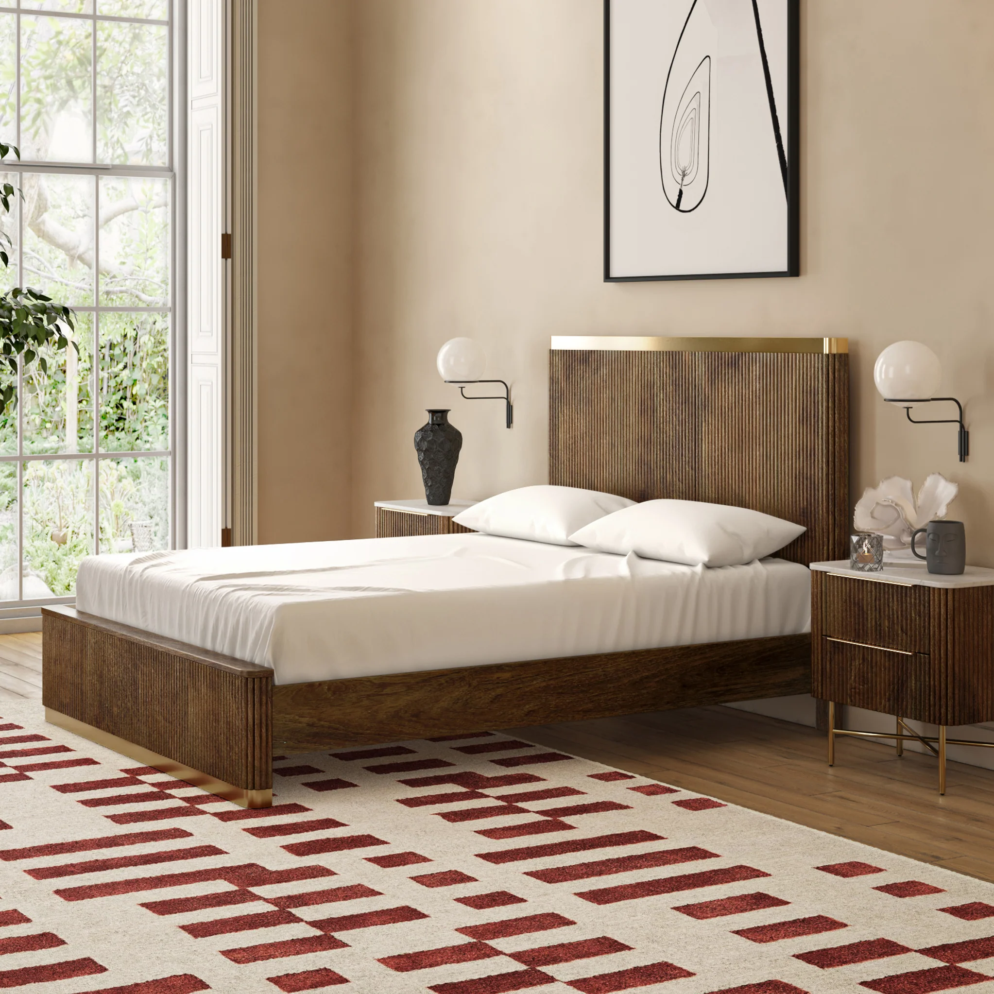 Milo Mango Fluted Bed - Image 6