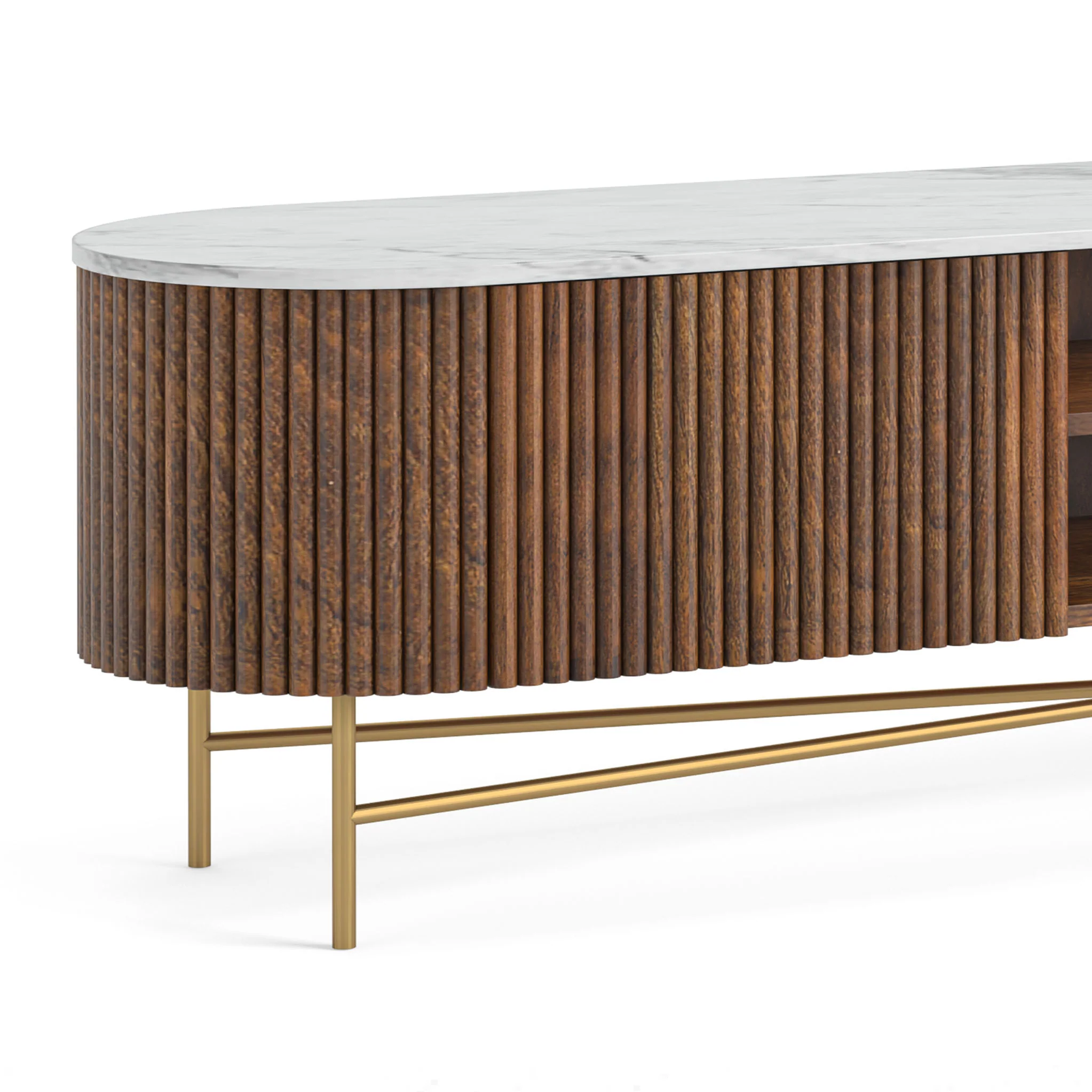 Milo Mango & Marble Fluted Extra Large TV Media Unit - Image 13