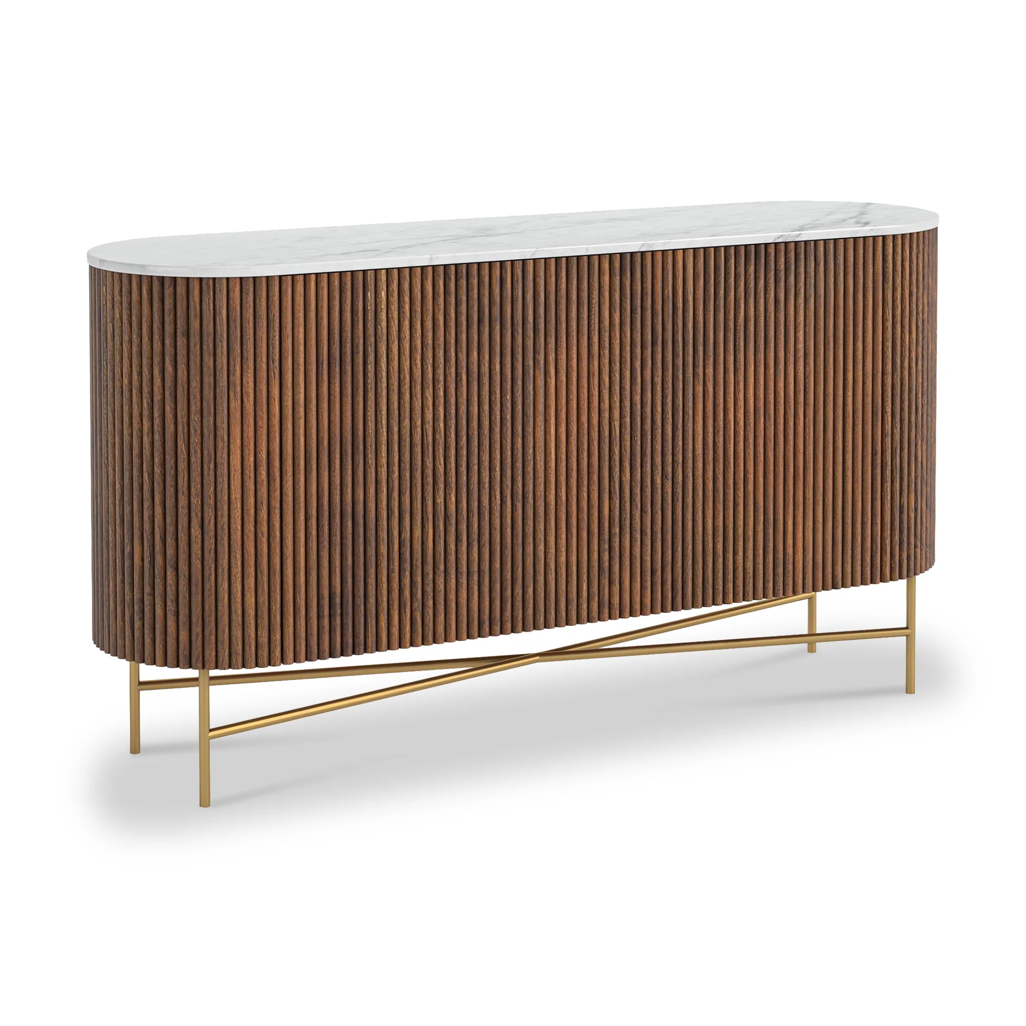 Milo Mango & Marble Fluted Sideboard - Image 10