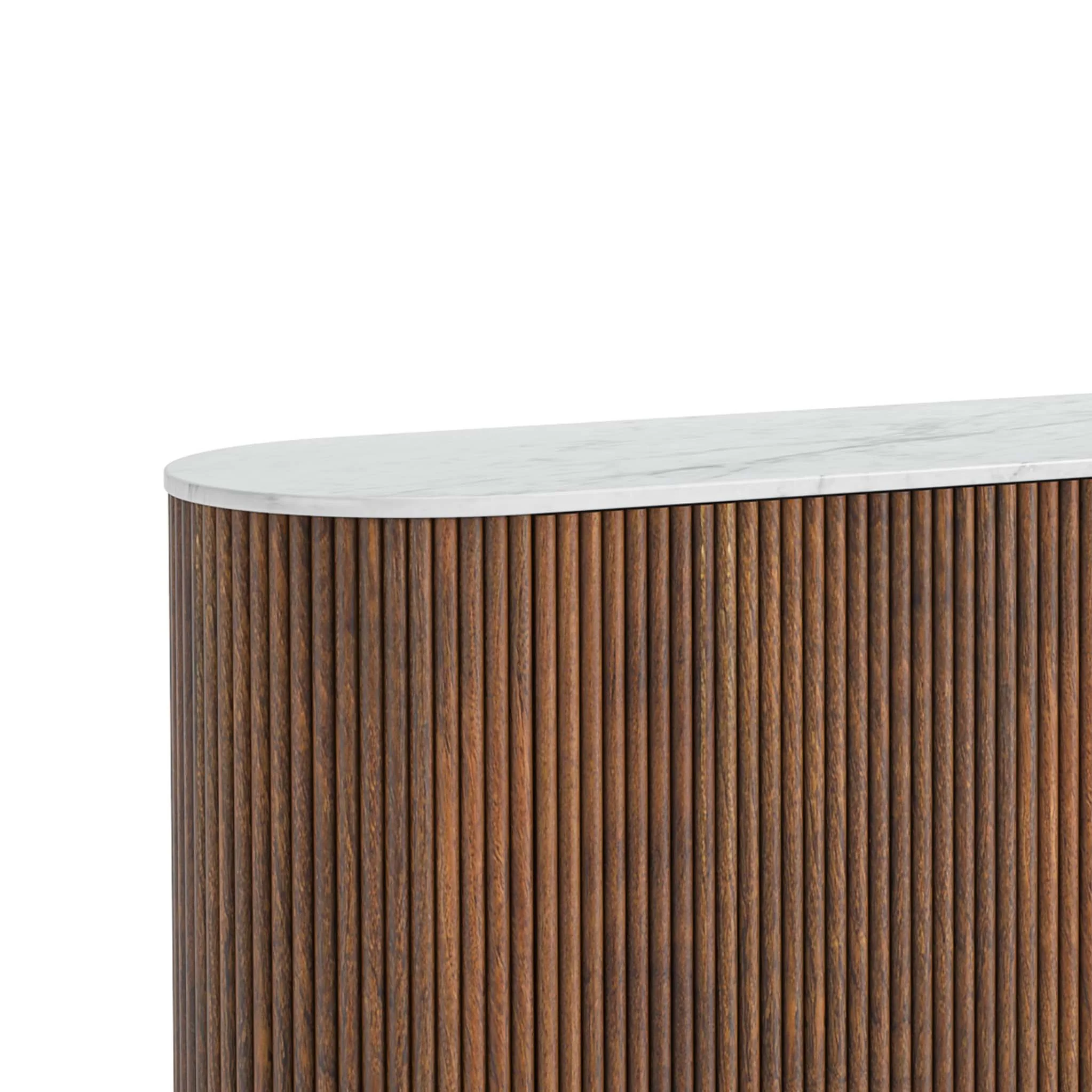 Milo Mango & Marble Fluted Sideboard - Image 16